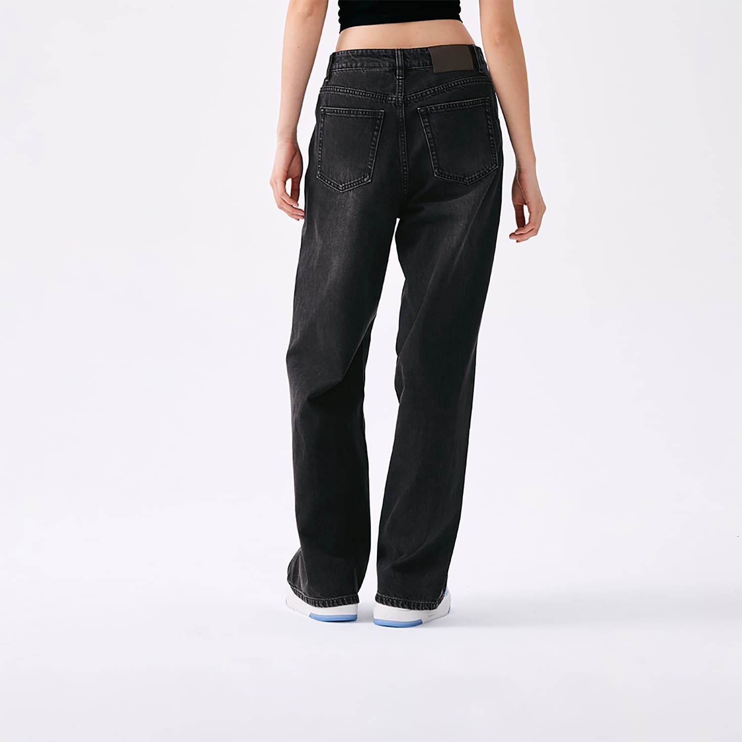 Джинсы mlb New York Yankees Basic Collection SS25 Джинсы Женские Черный - изображение 3
