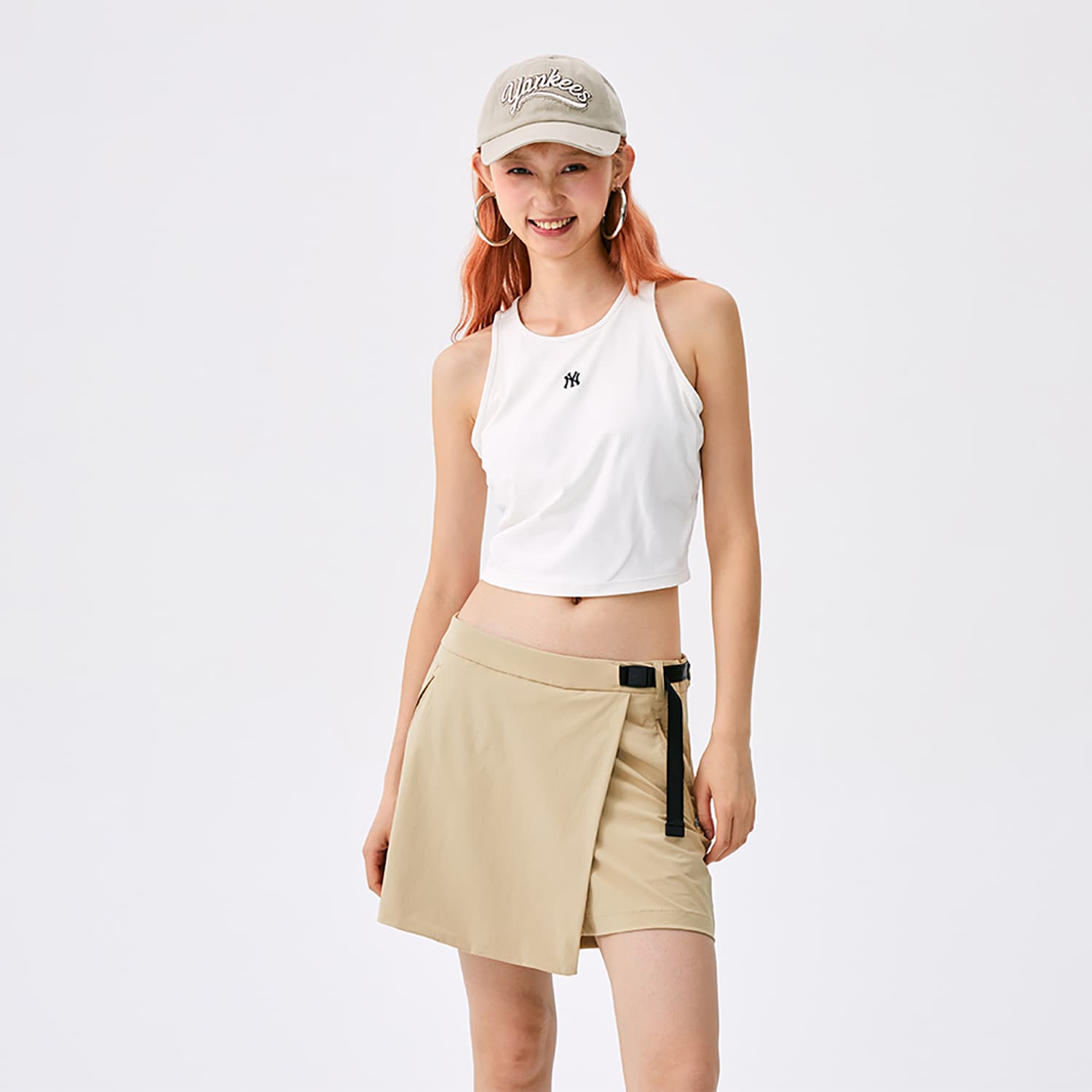 Майка MLB New York Yankees Basic Collection SS25 Майка Женская Белая - изображение 5