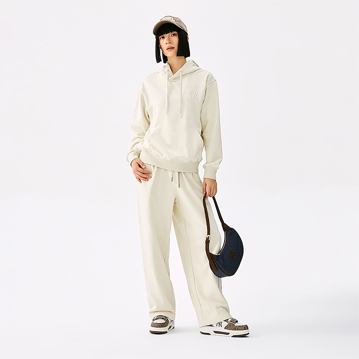 Штаны MLB MONOGRAM 25FW Повседневные штаны Унисекс - изображение 3