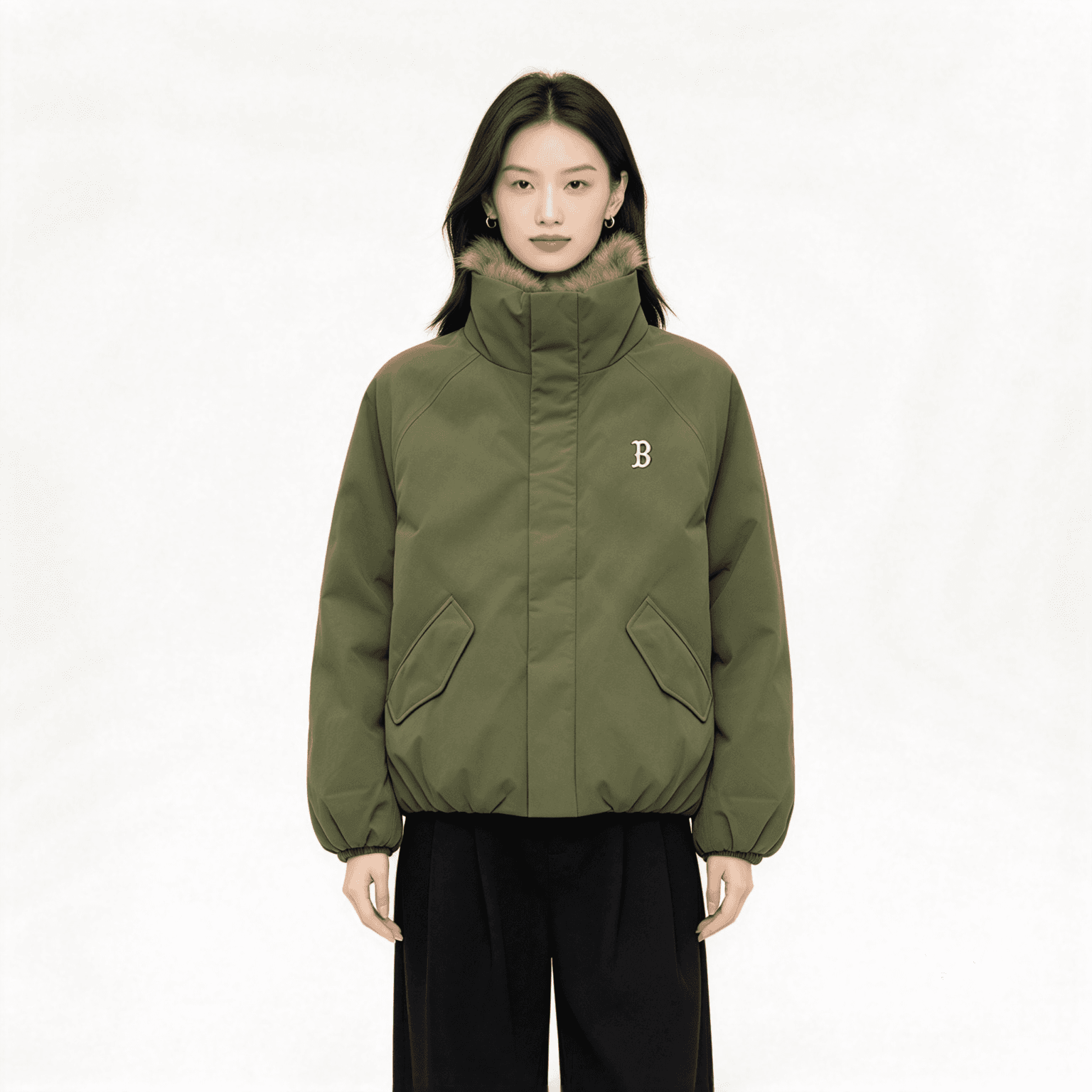 Пуховик MLB Boston Red Sox Basic Collection FW26 Пуховик Женские - изображение 4