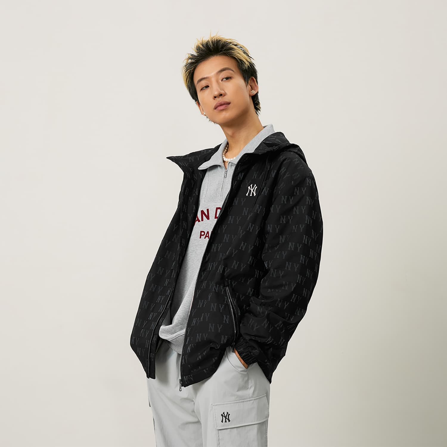 Куртка MLB MONOGRAM 24FW Куртка Унисекс Черный - изображение 4