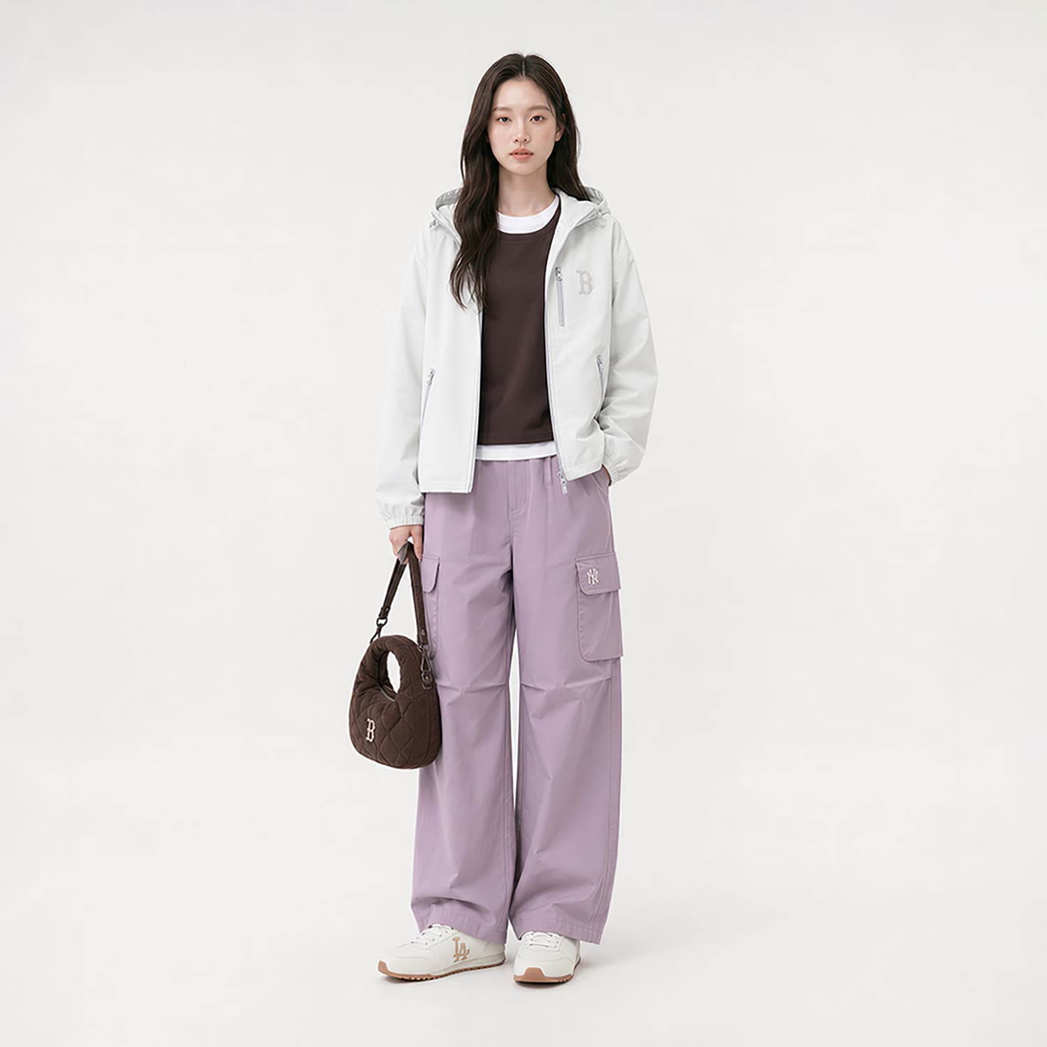 Mlb Base Logo New York Yankees Basic Collection SS26 Брюки карго Женские - изображение 3