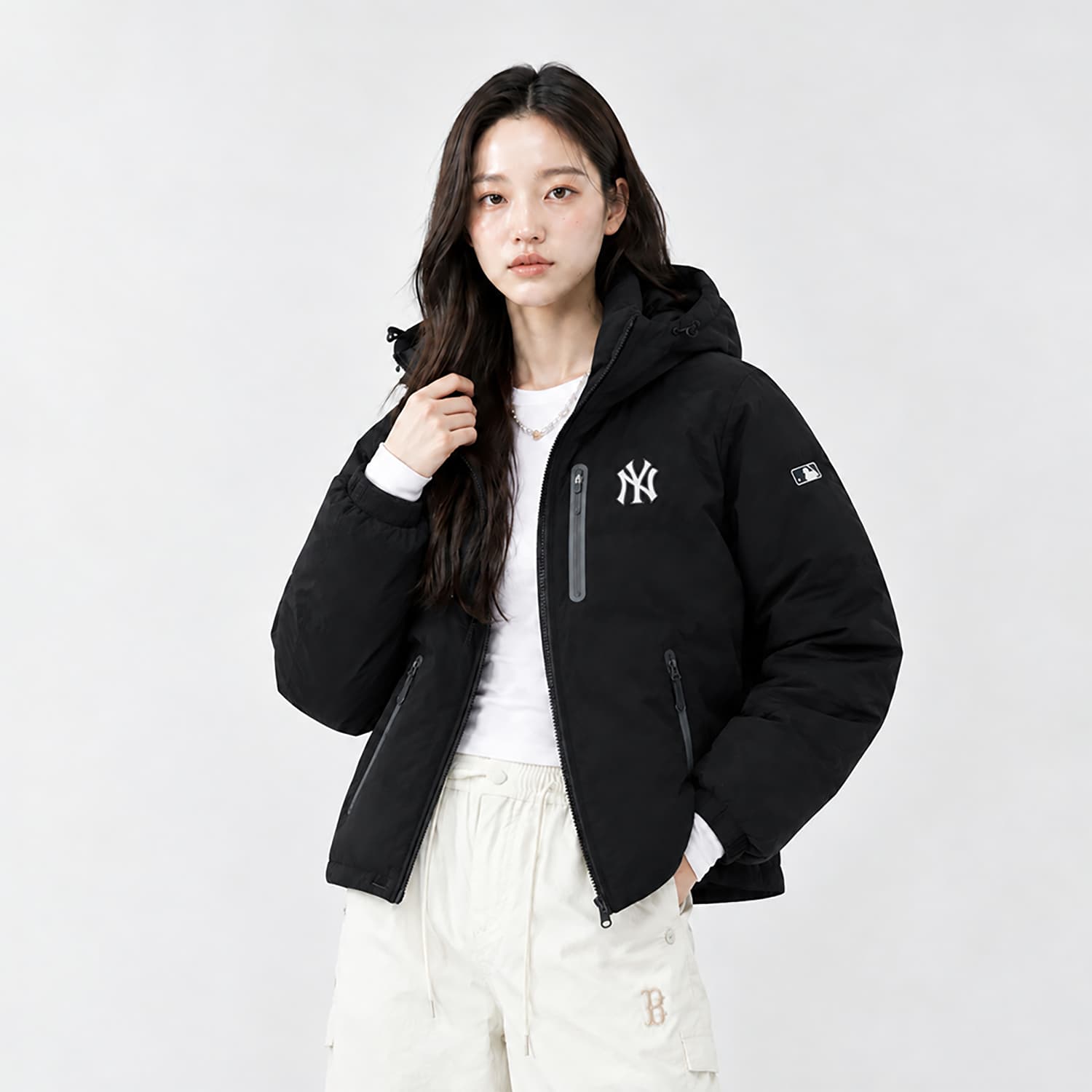 Зимняя куртка MLB New York Yankees New York Yankees Черный Унисекс Пуховики - изображение 4