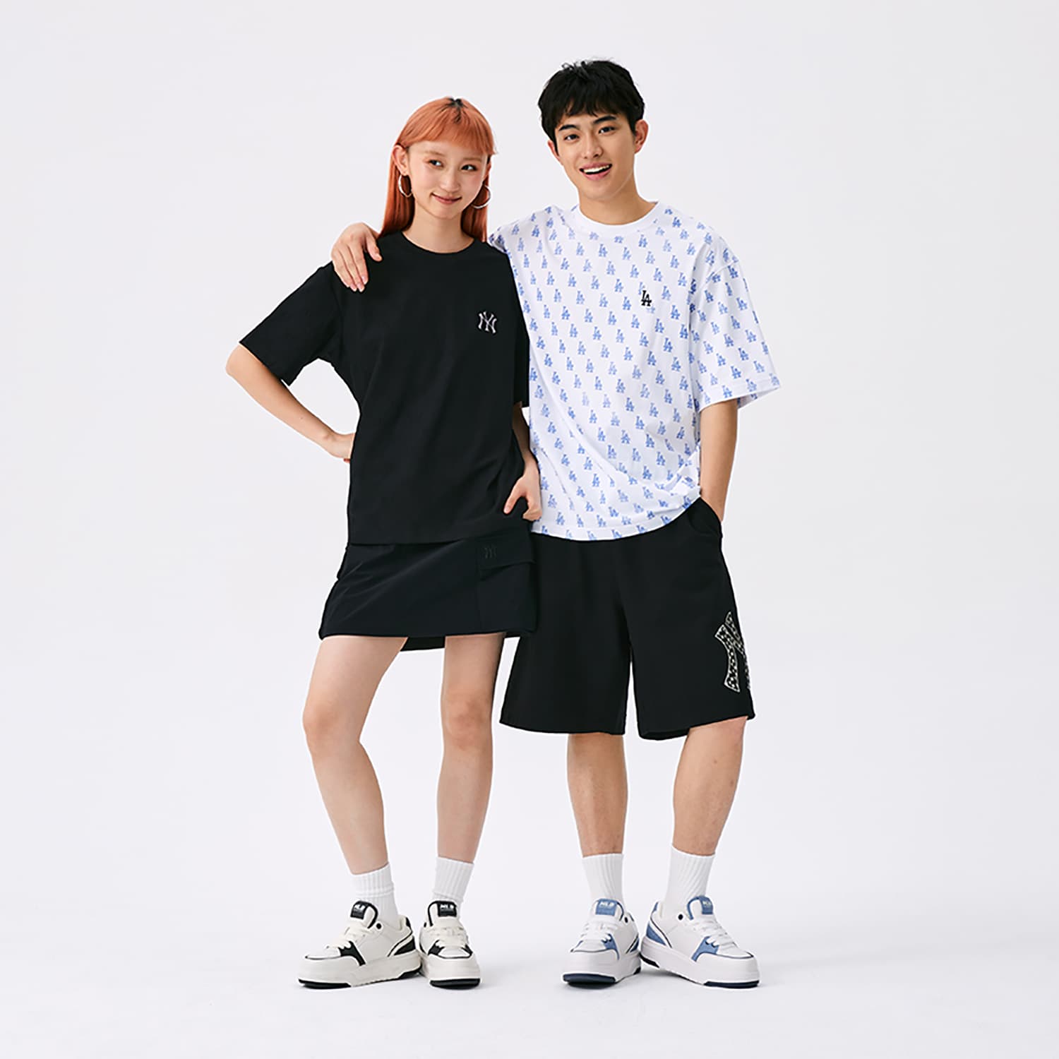 Футболка MLB MONOGRAM SS25 T Рубашка Унисекс Черная - изображение 3