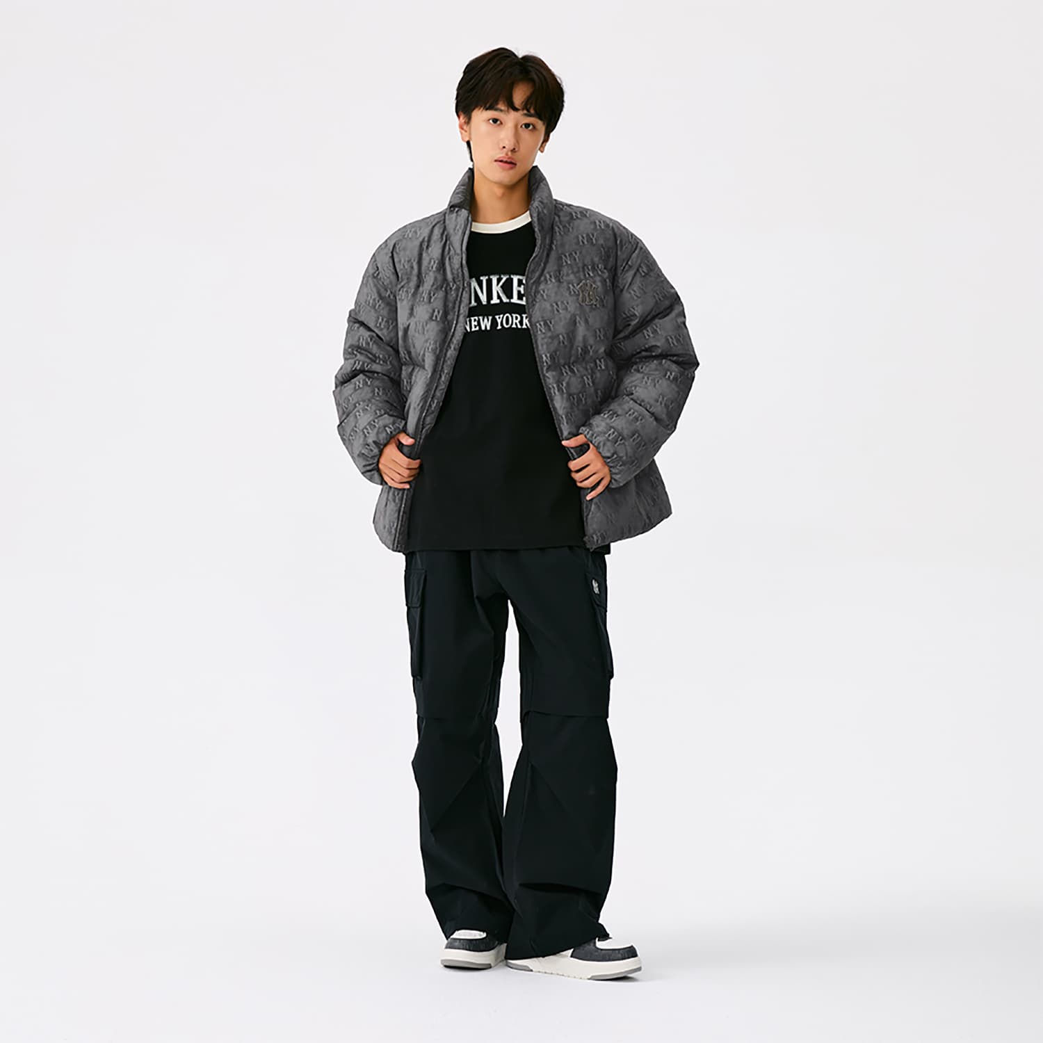 Зимняя куртка MLB MONOGRAM 25FW Пуховик Унисекс - изображение 6