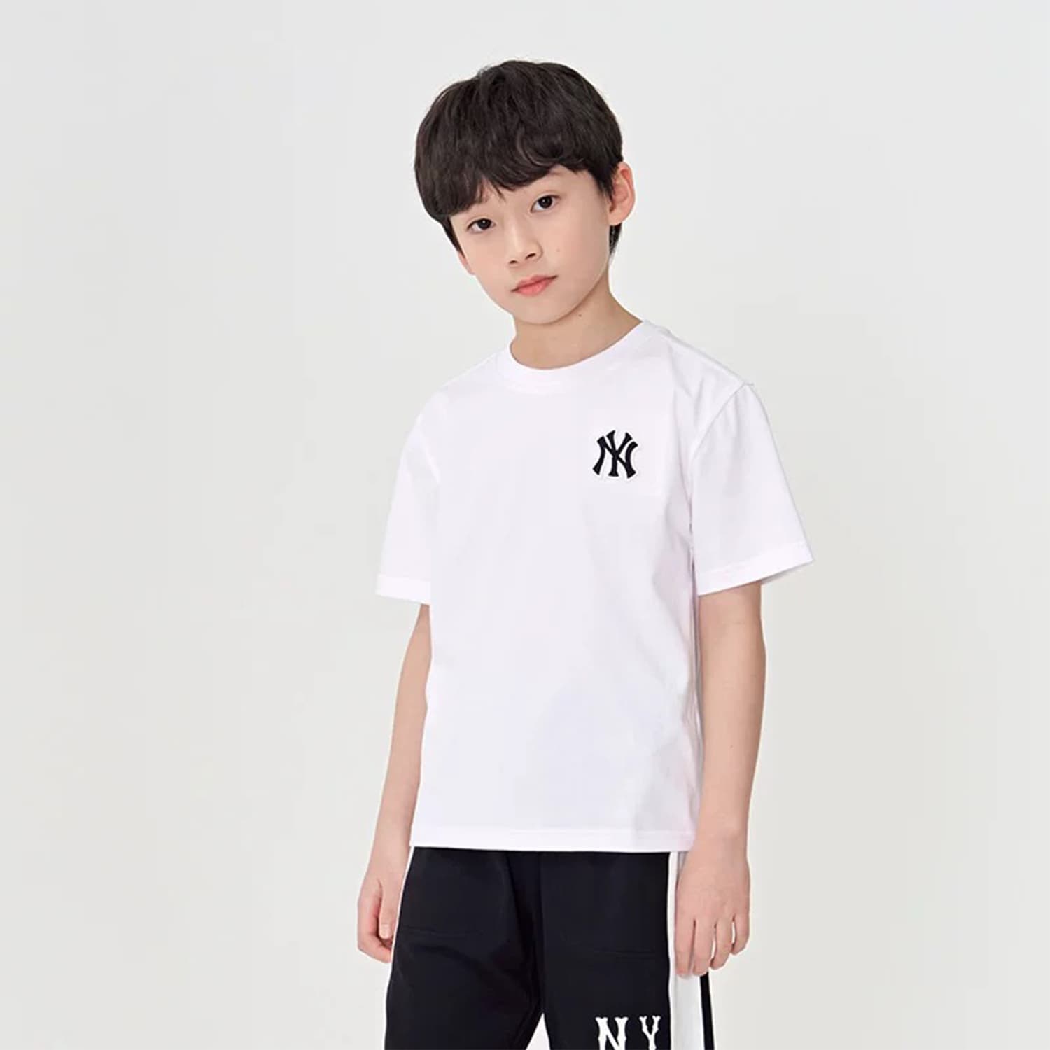 Футболка MLB KIDS Basic New York Yankees T-Shirt 25ss Белый Детский - изображение 5