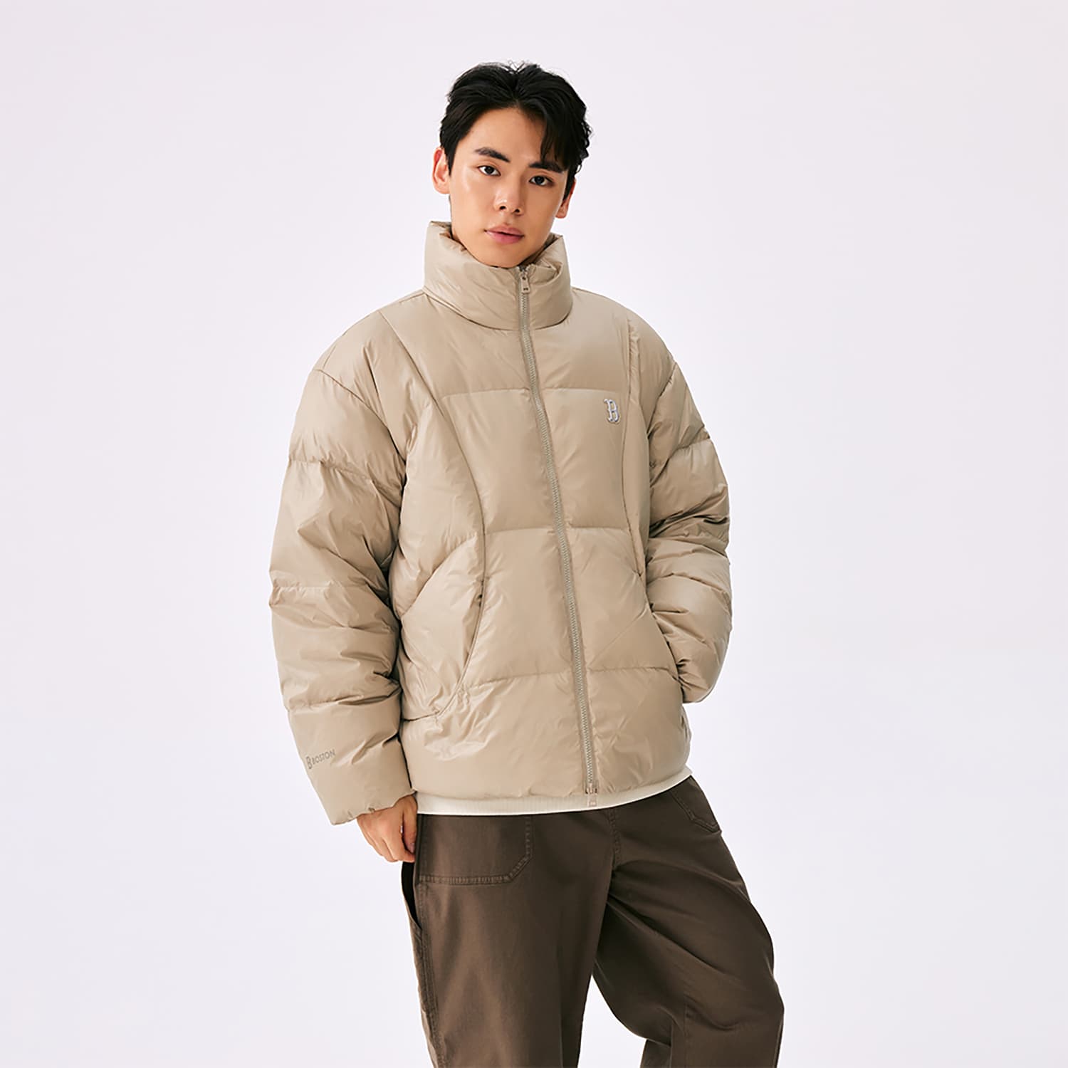 Зимняя куртка MLB Boston Red Sox Basic Collection fw25 Пуховик Унисекс - изображение 4