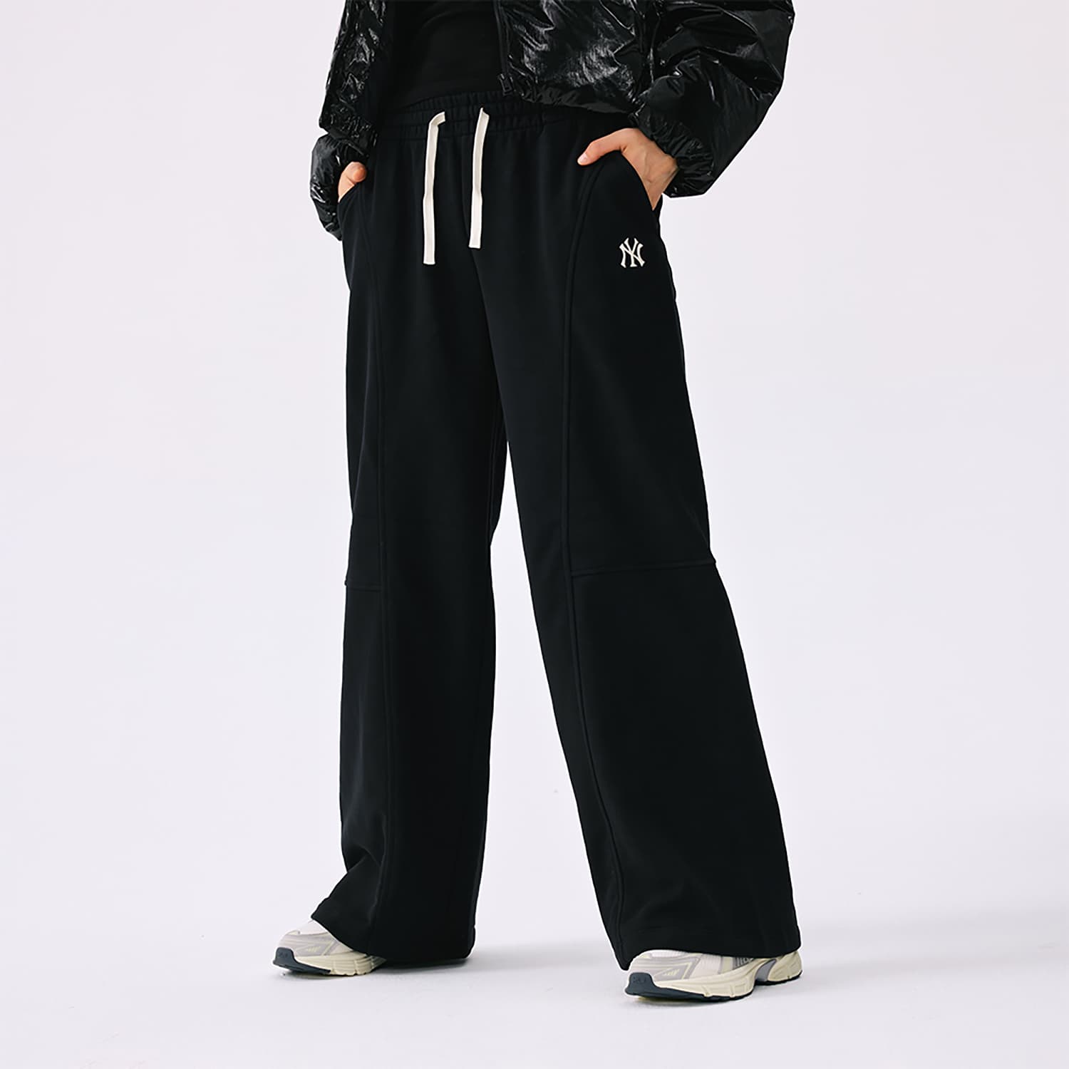 Штаны MLB New York Yankees Basic Collection FW25 Вязаные тренировочные штаны женские - изображение 3