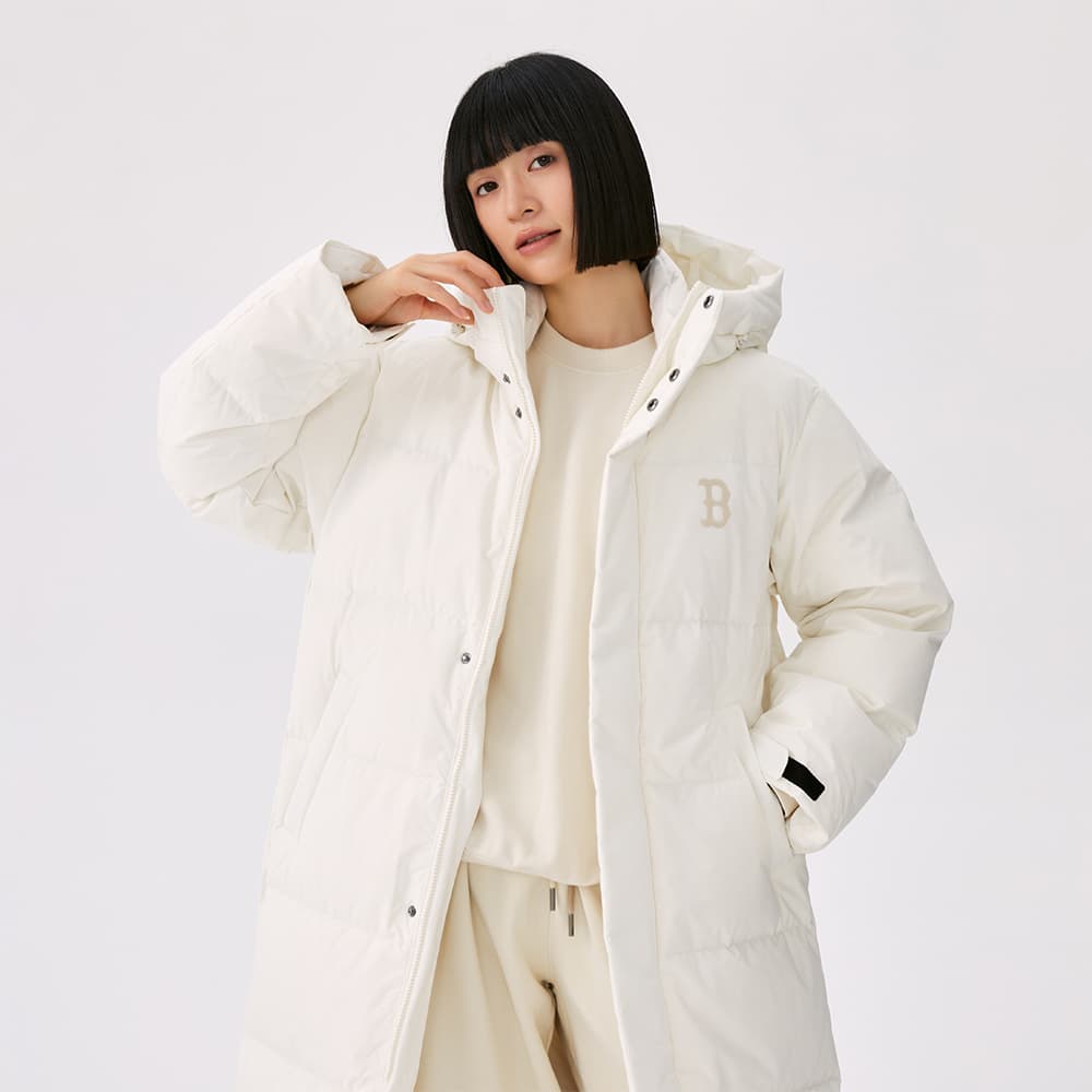Зимняя куртка MLB Boston Red Sox Basic Collection FW25 Пуховик Унисекс - изображение 4