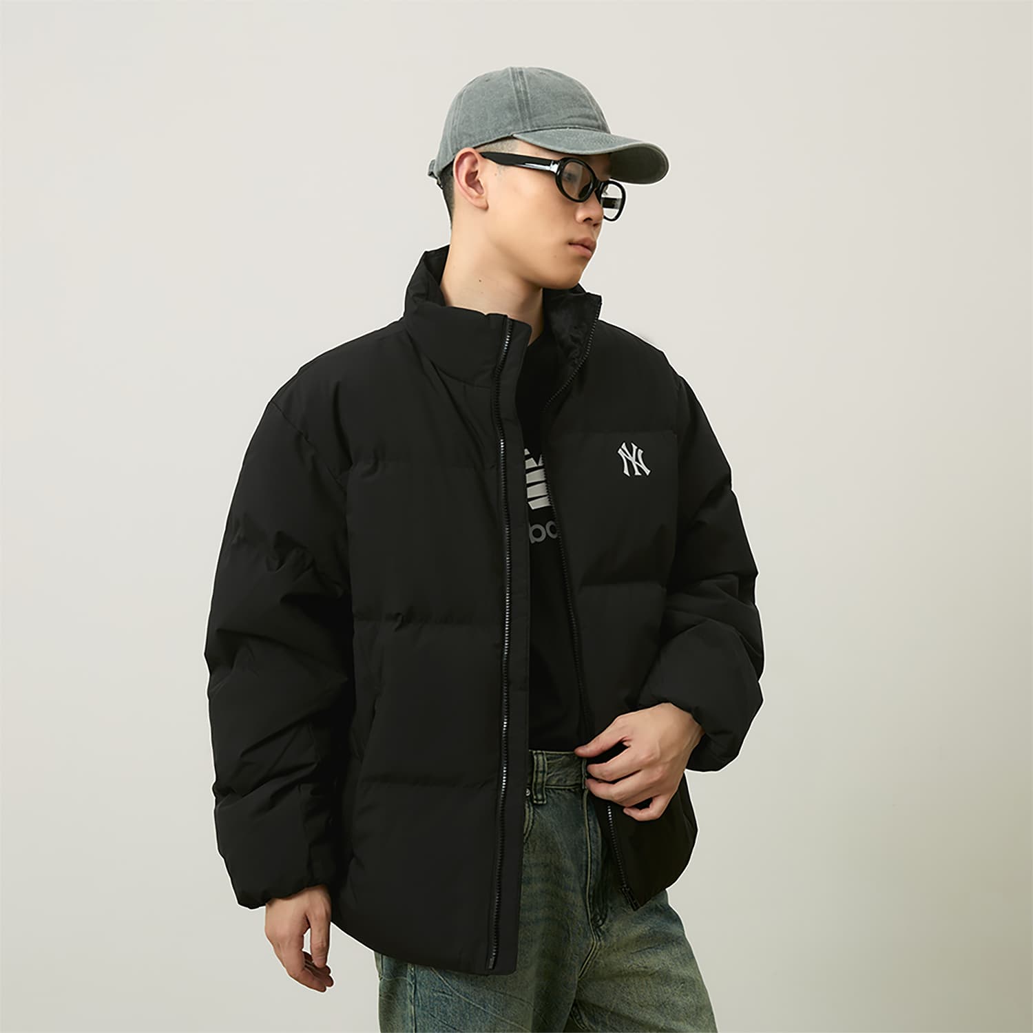 Зимняя куртка MLB Yankees Puffer Jacket Black - изображение 4