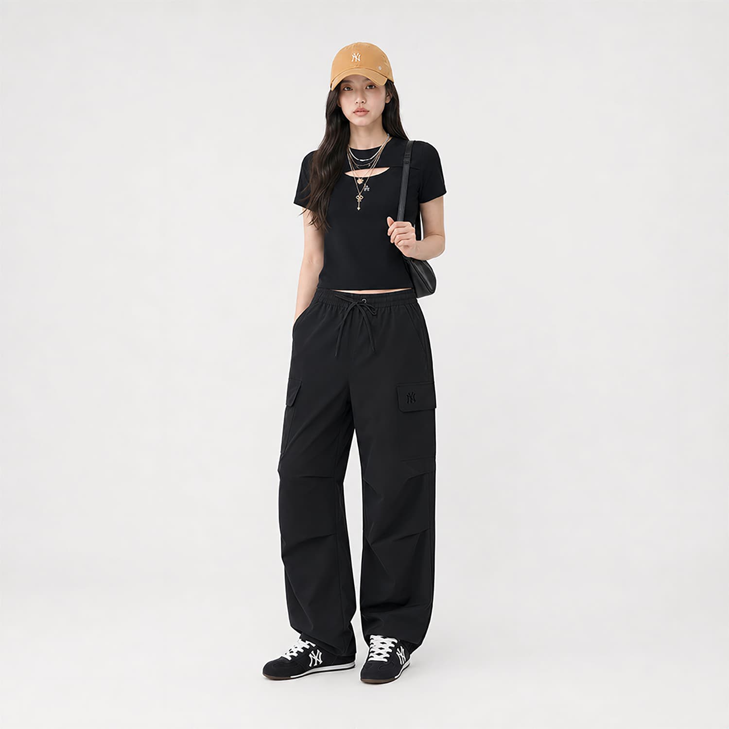 Штаны MLB New York Yankees Basic Collection SS26 Повседневные штаны Женские - изображение 4