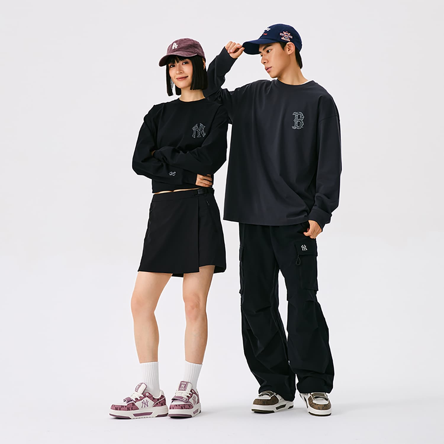 Штаны MLB New York Yankees Basic Collection 25FW Спортивные трикотажные штаны Унисекс Черные - изображение 8