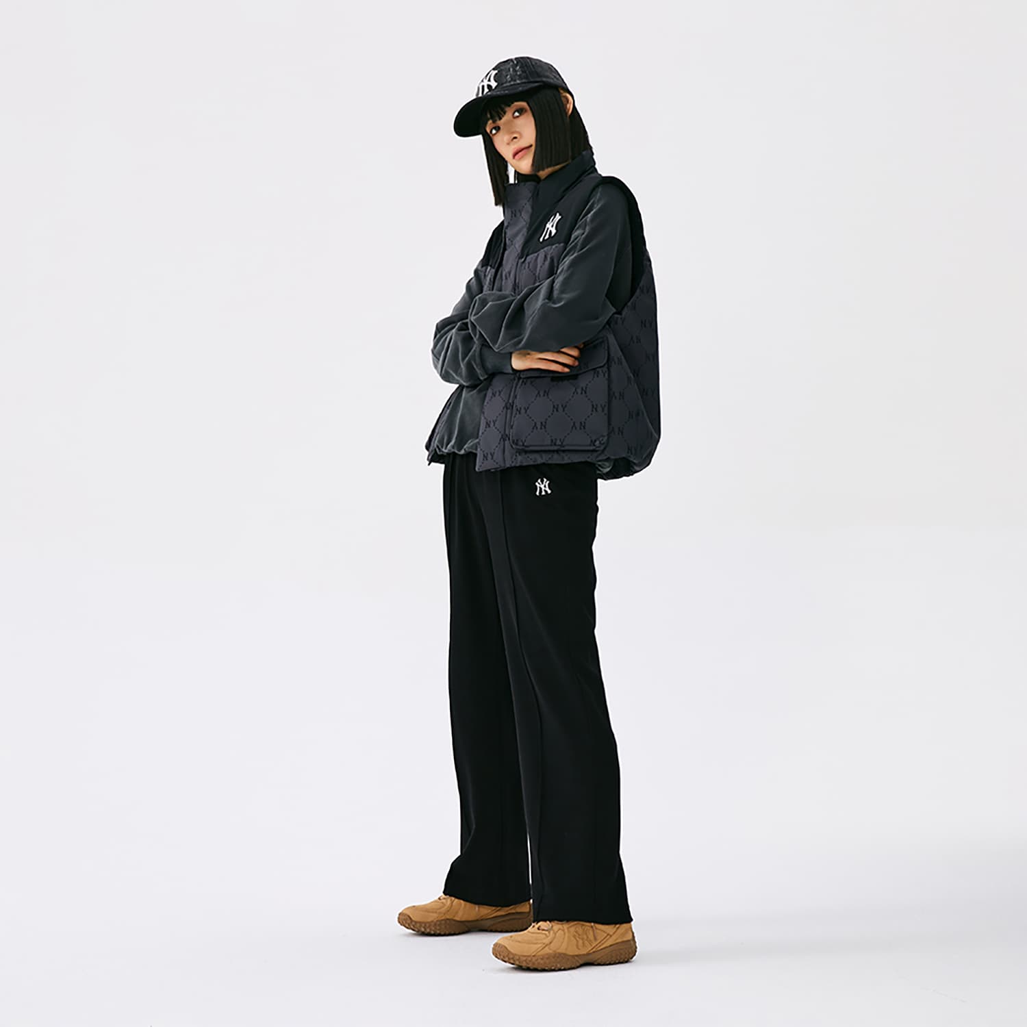Кроссовки mlb Нью-Йорк Янкис Лоу-топы Кеды немецкой армии (GAT) Unisex Light Бежево-желтый - изображение 3