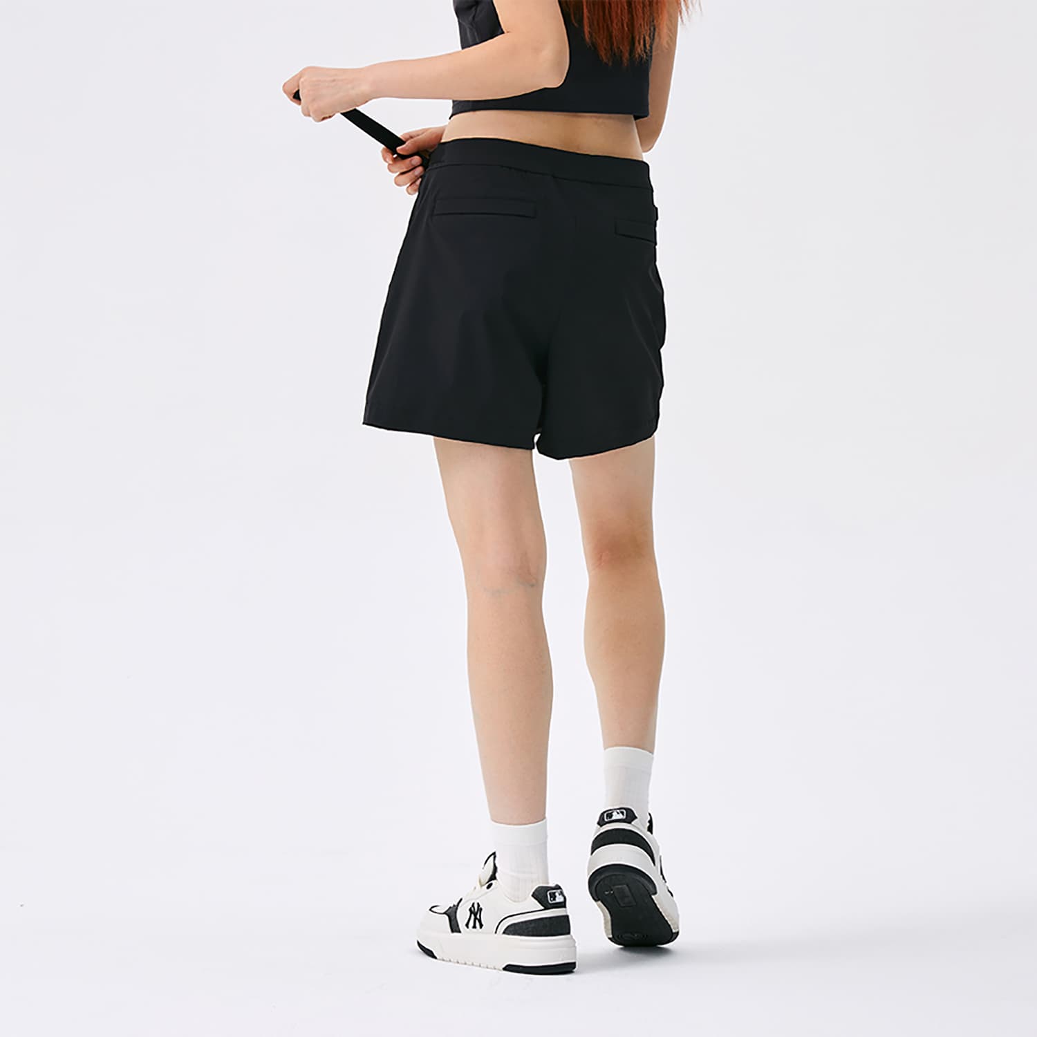 Юбка MLB New York Yankees Basic Collection SS25 Повседневные шорты Женские Черные - изображение 6