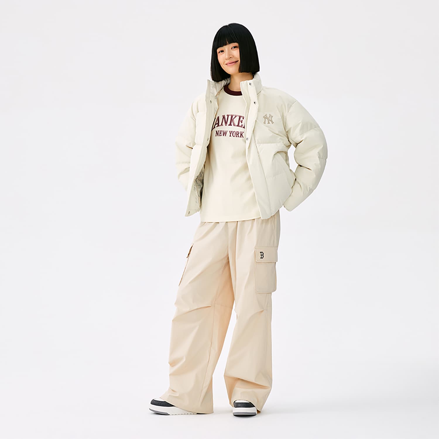 Зимняя куртка MLB MONOGRAM FW25 Пуховик Унисекс - изображение 7