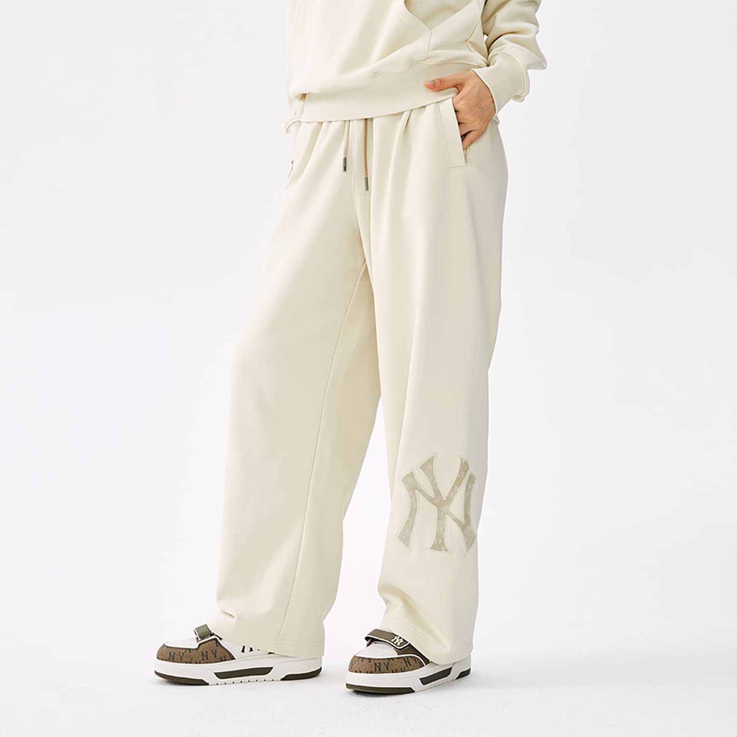 Штаны MLB MONOGRAM 25FW Повседневные штаны Унисекс - изображение 5