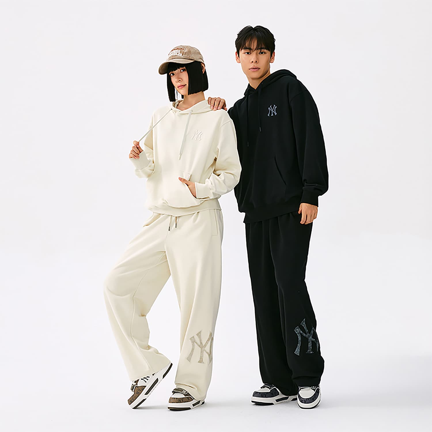 Штаны MLB MONOGRAM 25FW Повседневные штаны Унисекс - изображение 8