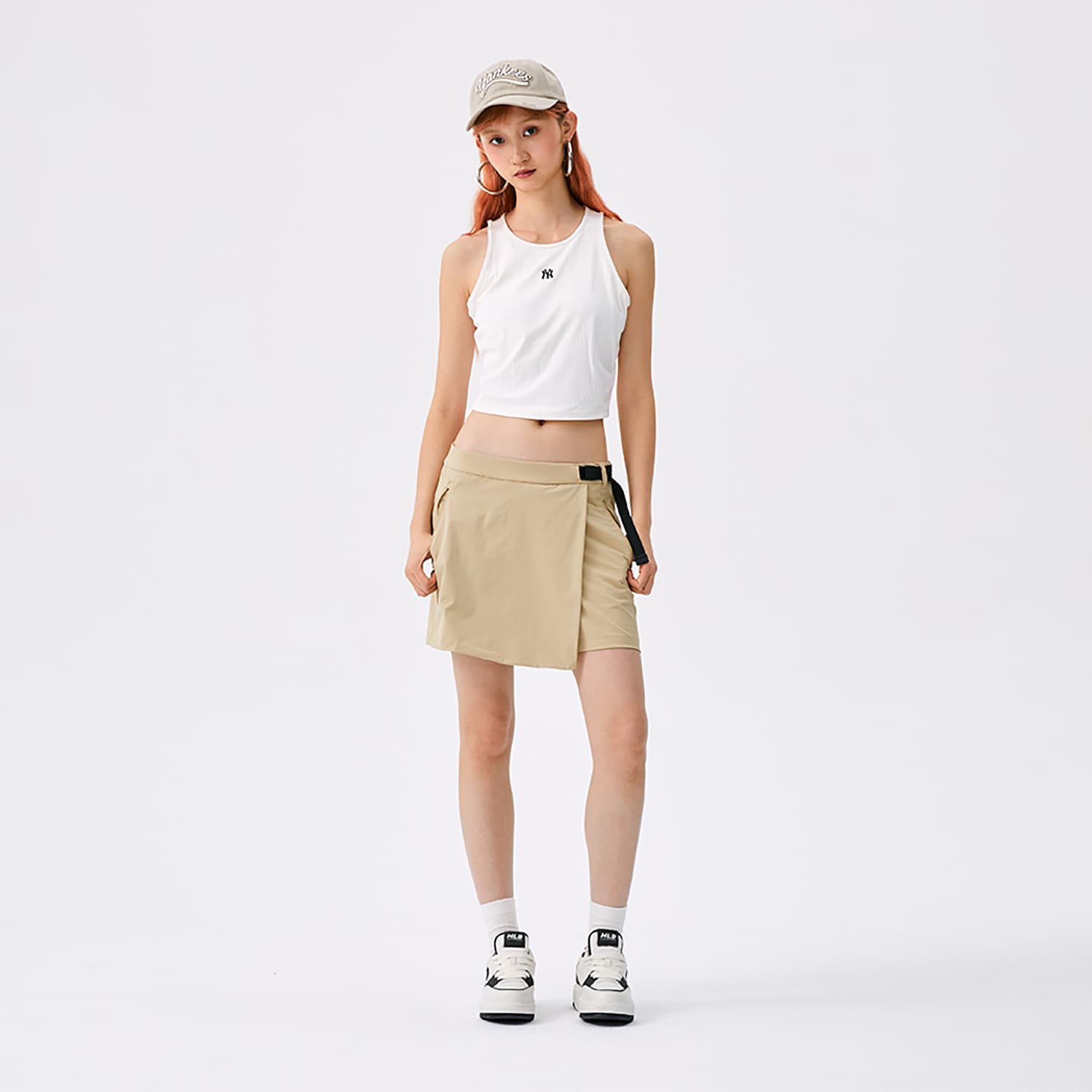 Майка MLB New York Yankees Basic Collection SS25 Майка Женская Белая - изображение 7