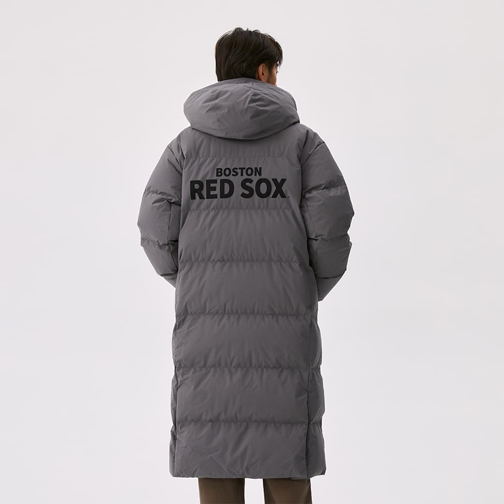 Зимняя куртка MLB Preppy Освежающий вариант Угольно-серый Унисекс Пуховики - изображение 3