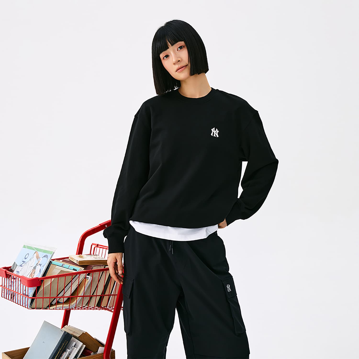 Кофта mlb New York Yankees Basic Collection Свитшот Унисекс Стандартный черный - изображение 3