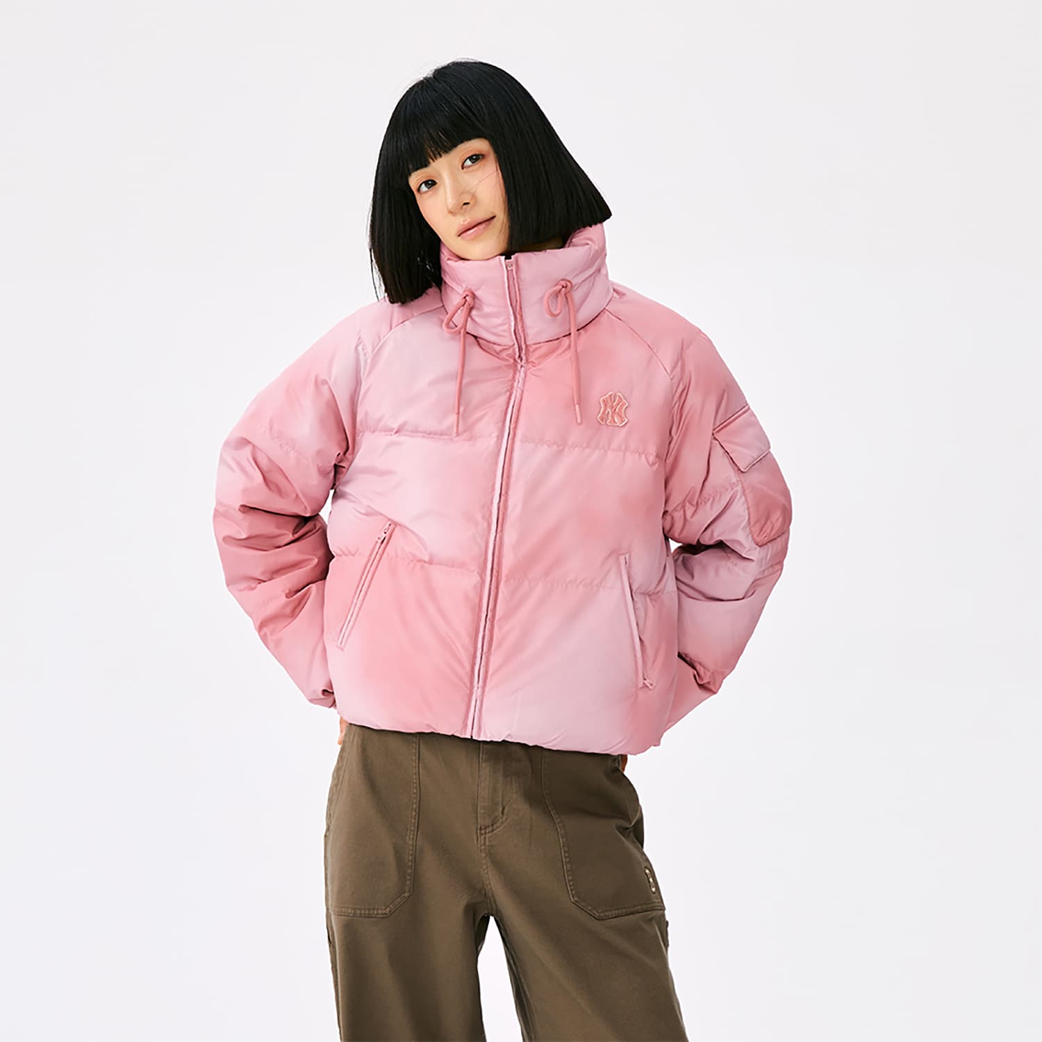 Пуховик MLB New York Yankees Basic Collection 25FW Пуховик Женский - изображение 4