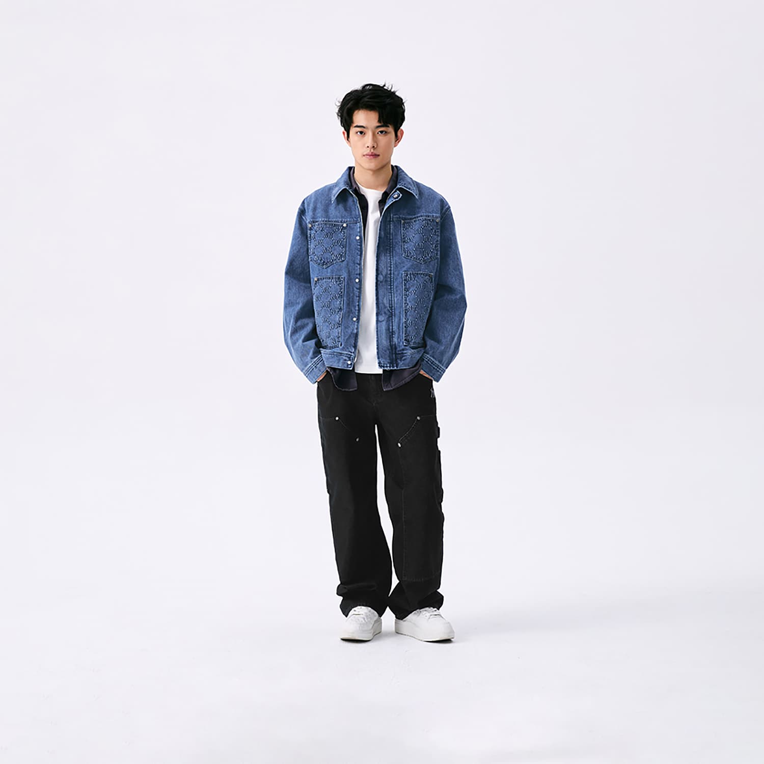 Штаны MLB New York Yankees Basic Collection SS25 Джинсы Мужские Черные - изображение 7