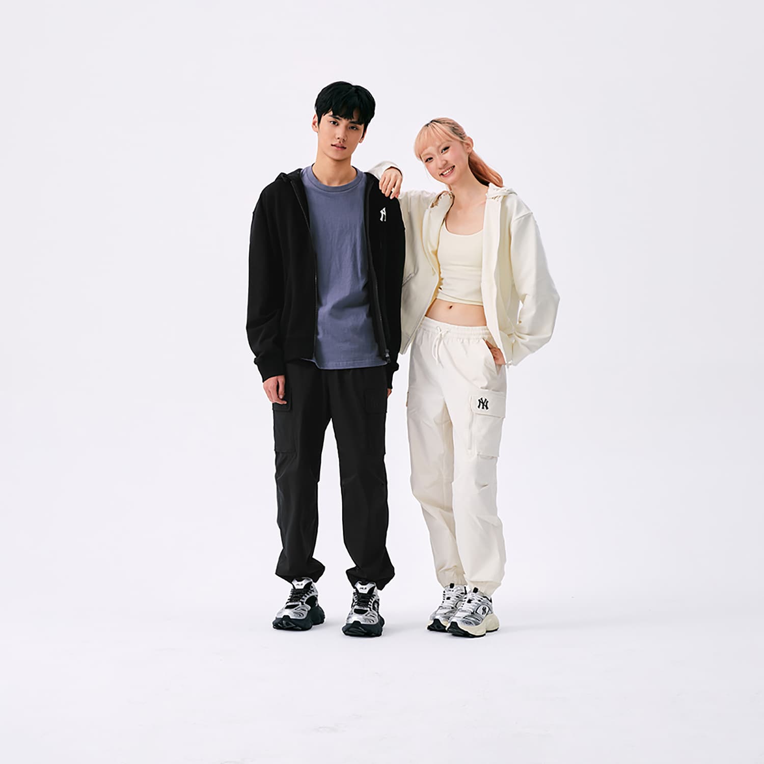 Штаны MLB New York Yankees Basic Collection SS25 Повседневные штаны Унисекс Лен Кремовый - изображение 7