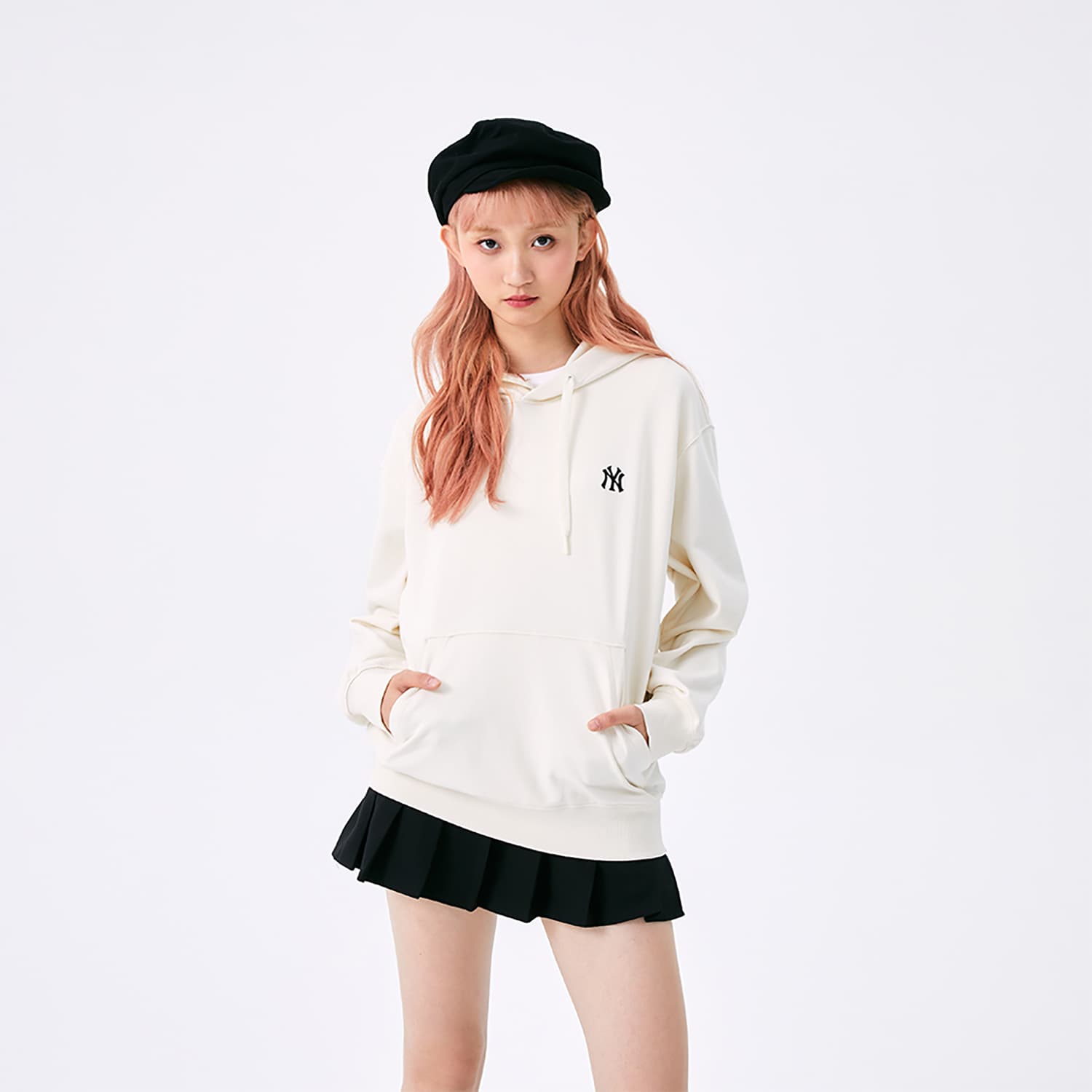 Кофта mlb New York Yankees Basic Collection SS25 Свитшот Унисекс Сливочный - изображение 4