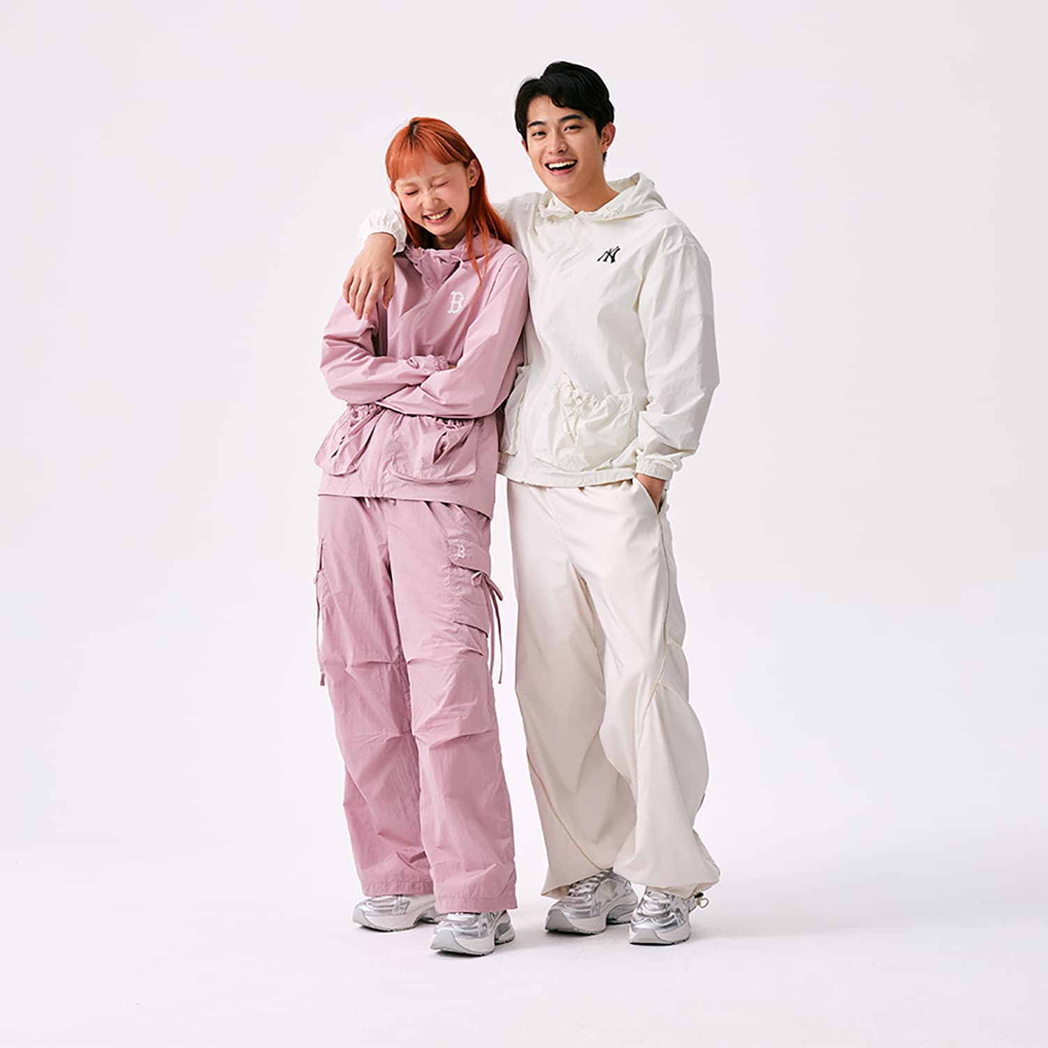 Куртка mlb New York Yankees Basic Collection SS25 Ветрозащитный Куртка Унисекс Сливочный - изображение 8