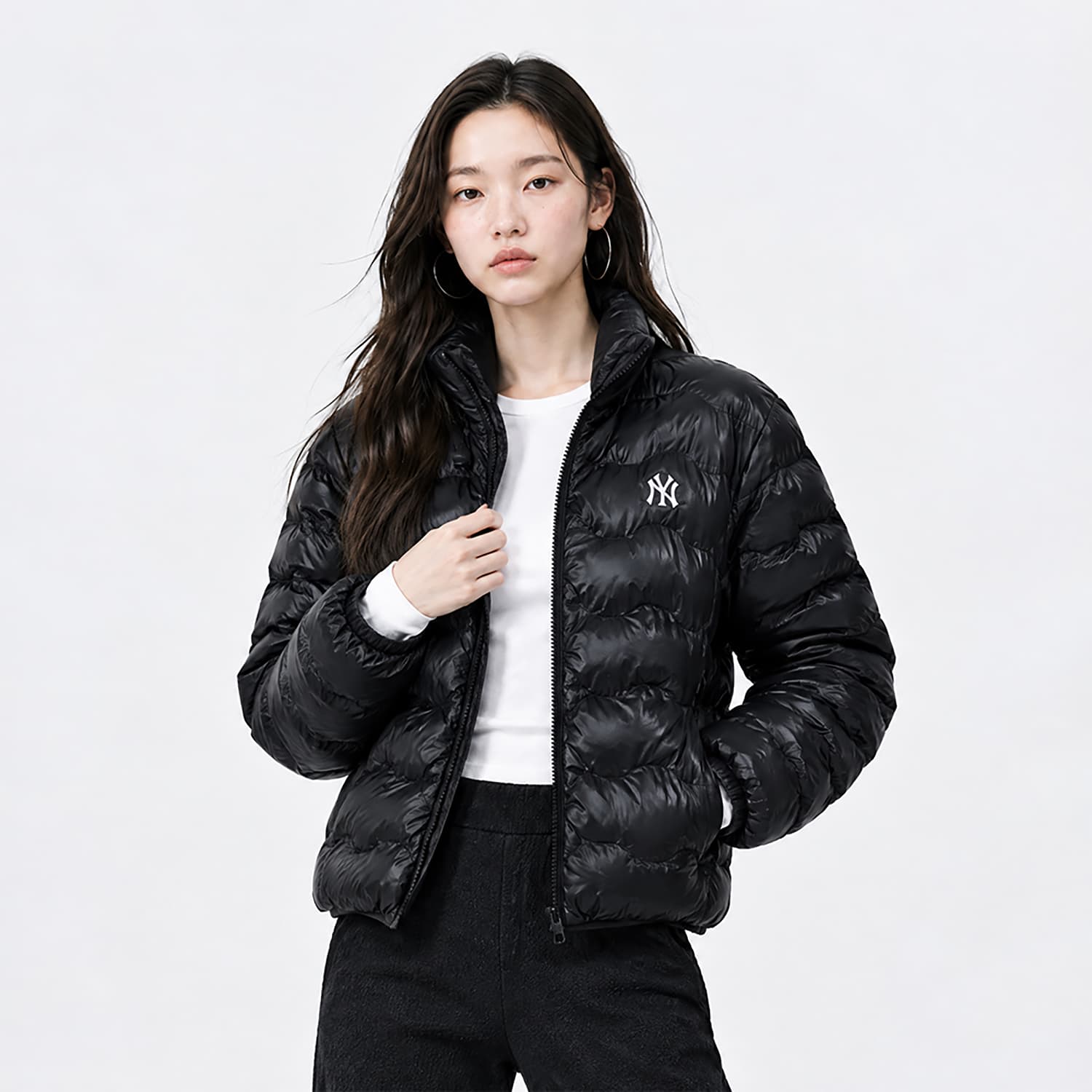 Пуховик mlb New York Yankees Basic Collection FW26 Пуховик Женские - изображение 3