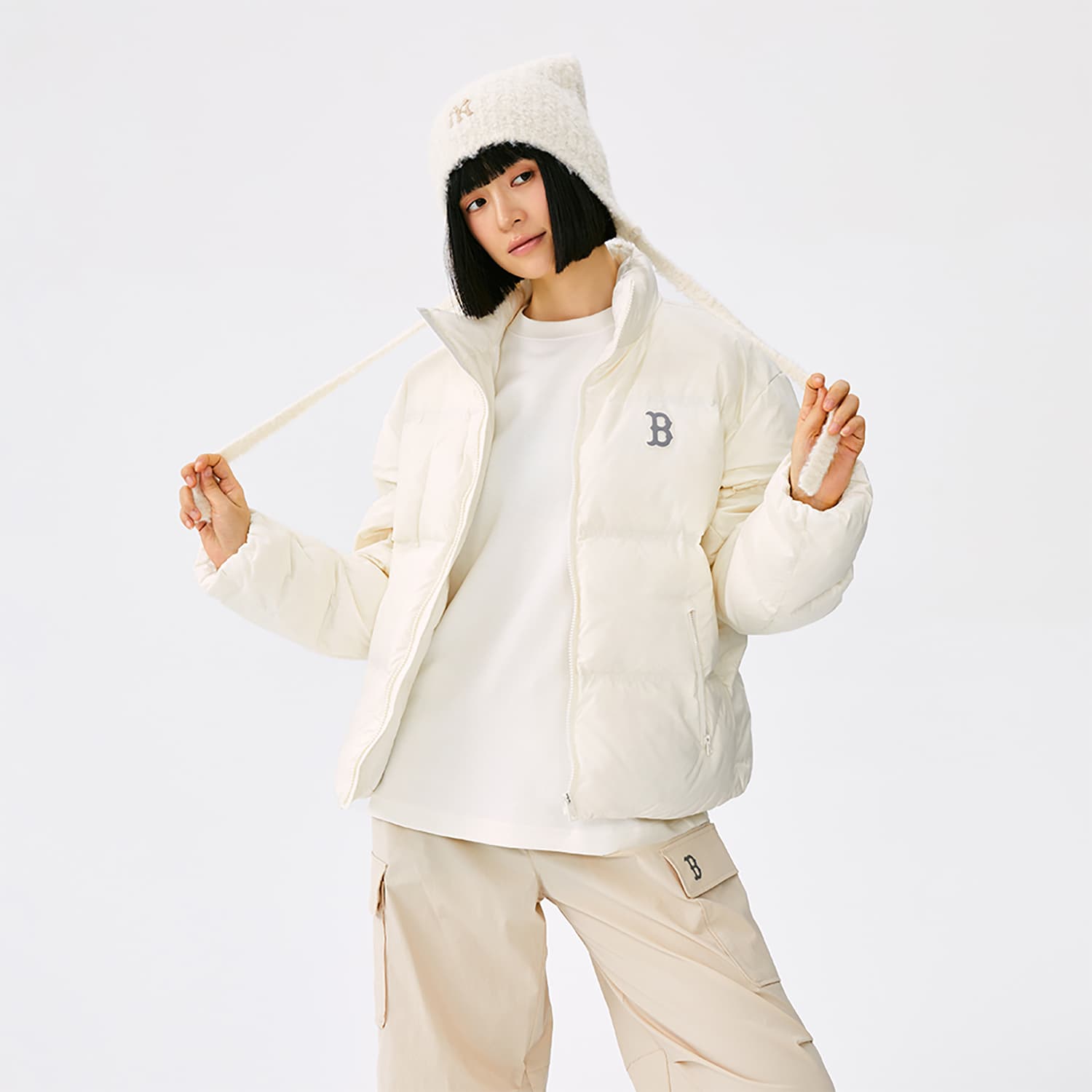 Зимняя куртка MLB Boston Red Sox Basic Collection FW25 Пуховик Унисекс - изображение 5
