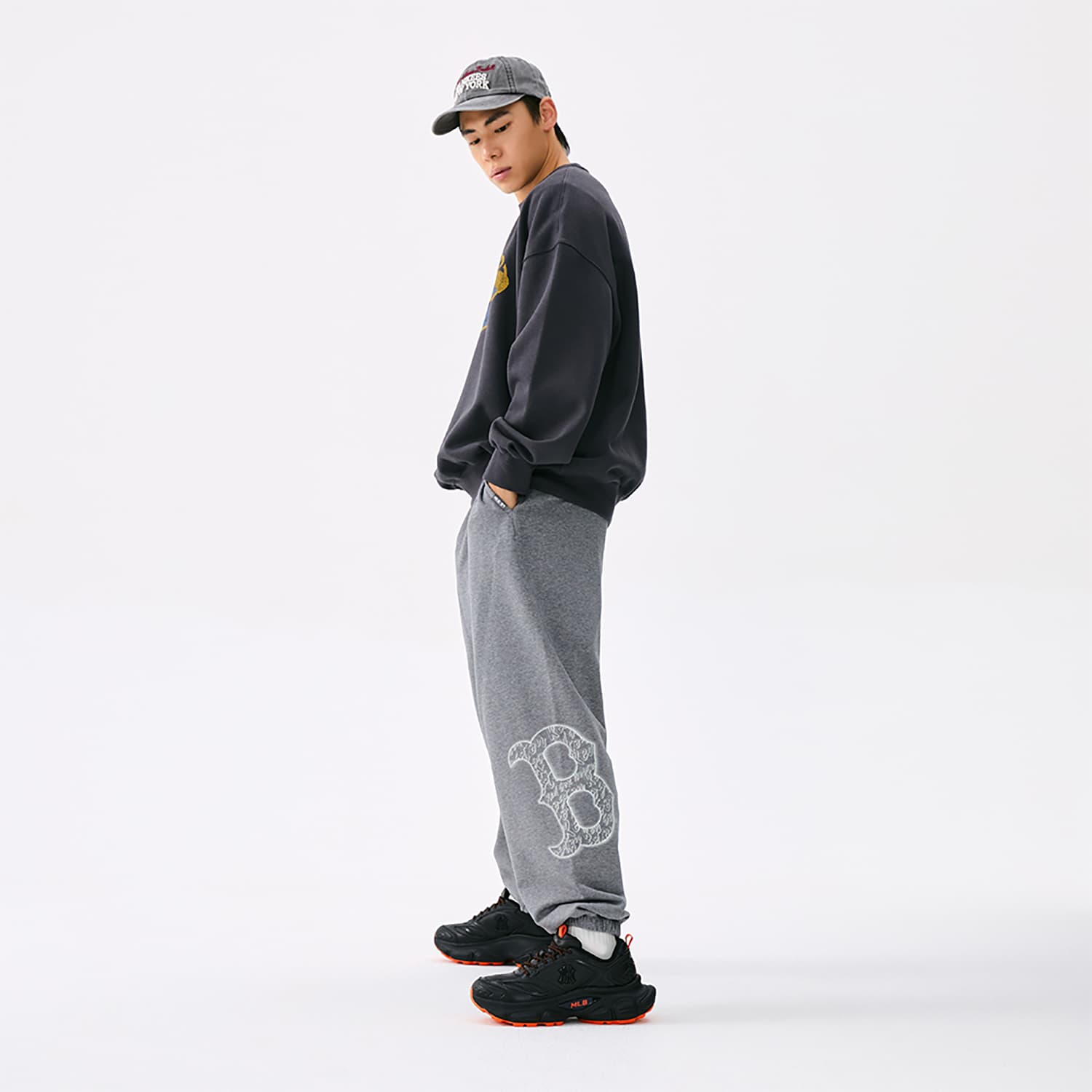 Штаны MLB Boston Red Sox Basic Collection 25FW Вязаные Тренировочные Штаны Унисекс - изображение 5