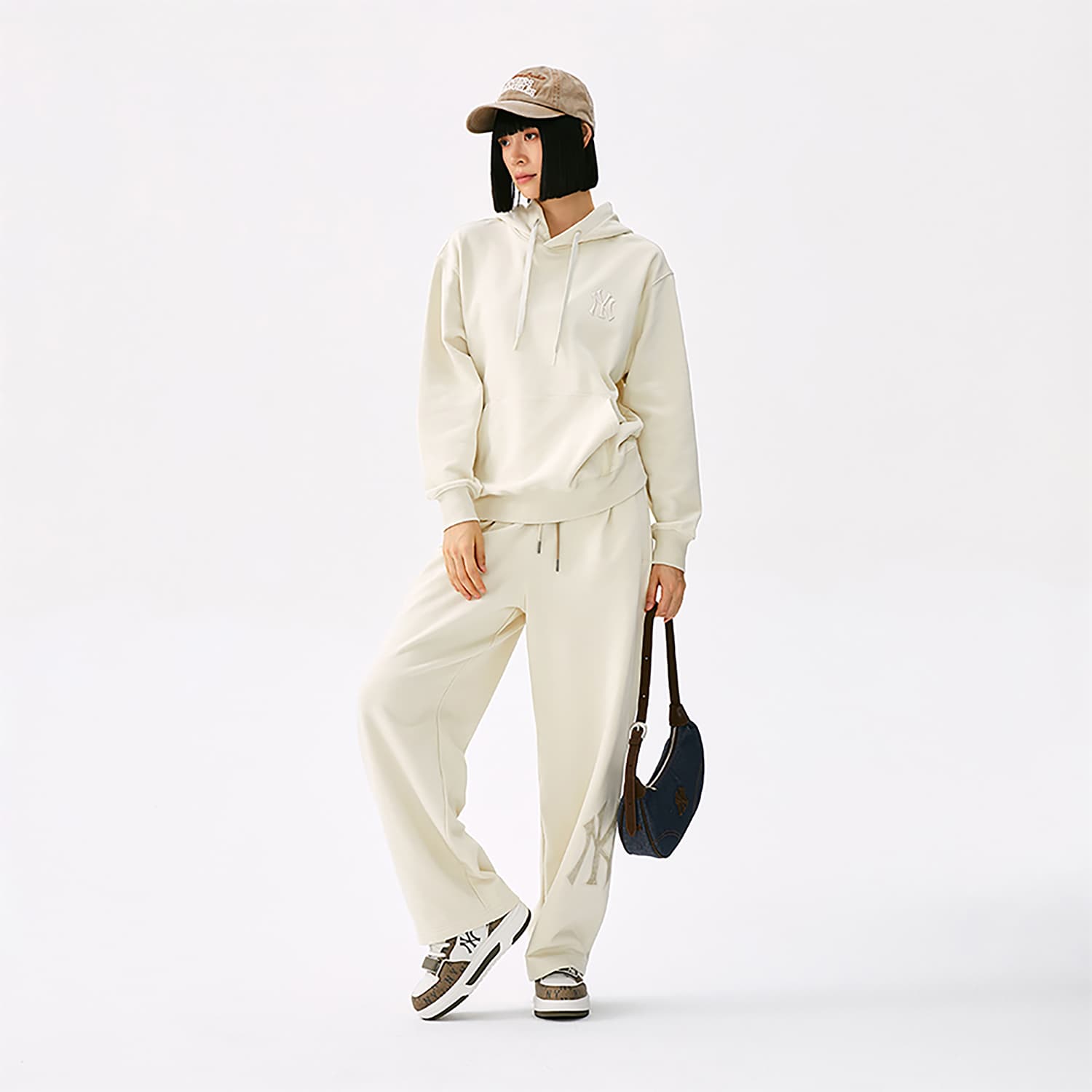Штаны MLB MONOGRAM 25FW Повседневные штаны Унисекс - изображение 4