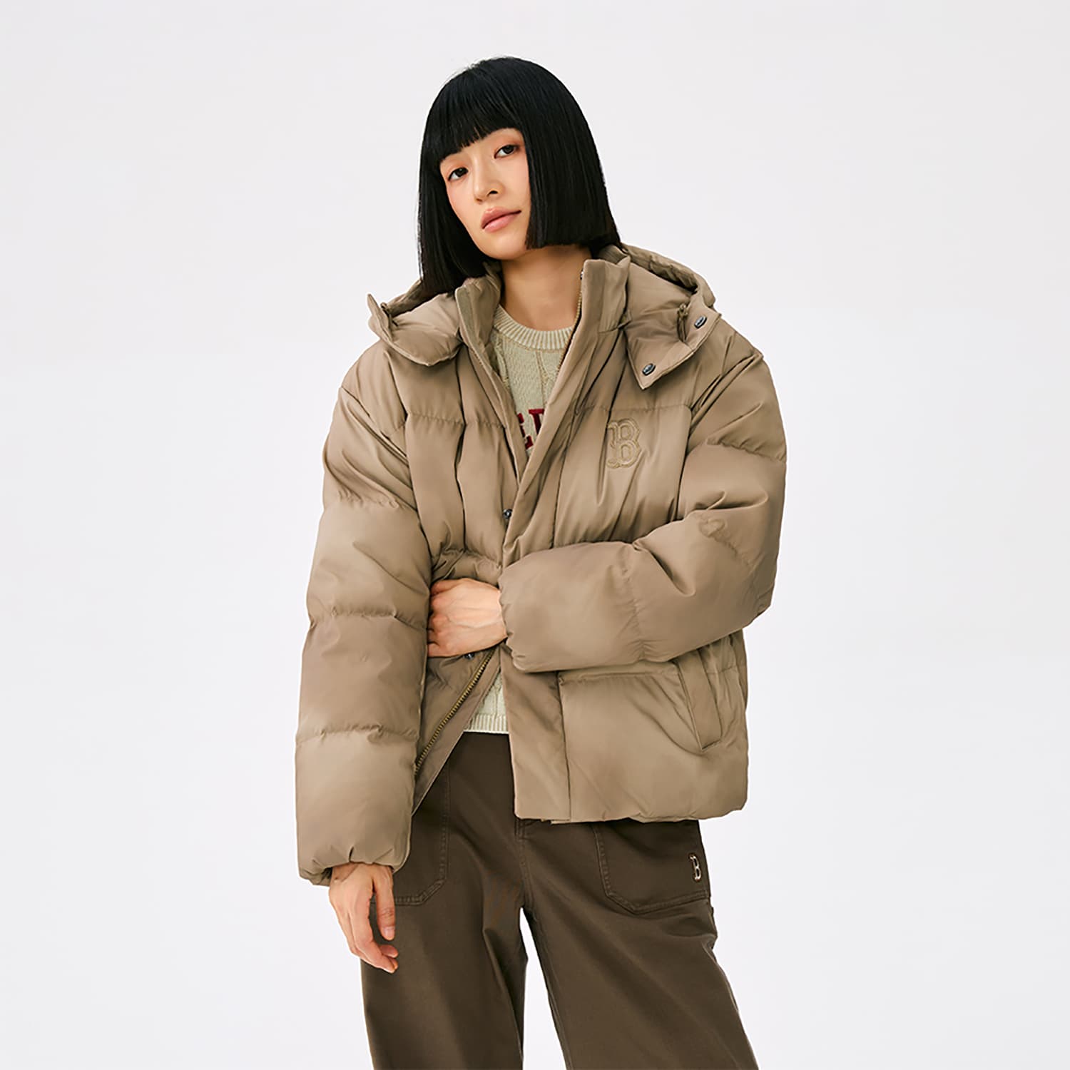 Зимняя куртка MLB Boston Red Sox Basic Collection FW25 Пуховик Унисекс - изображение 6