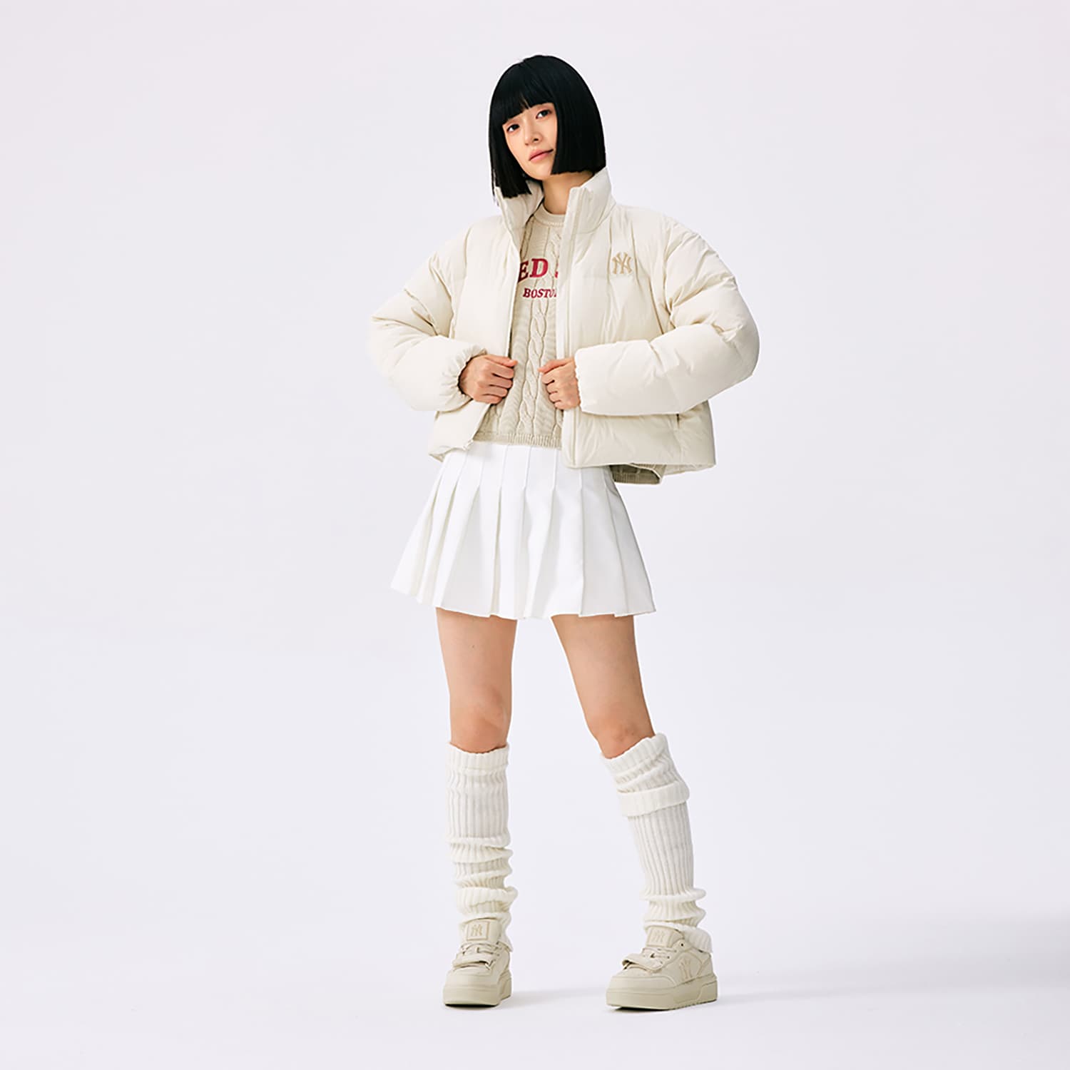 Пуховик MLB New York Yankees Basic Collection FW25 Пуховик Женский - изображение 7