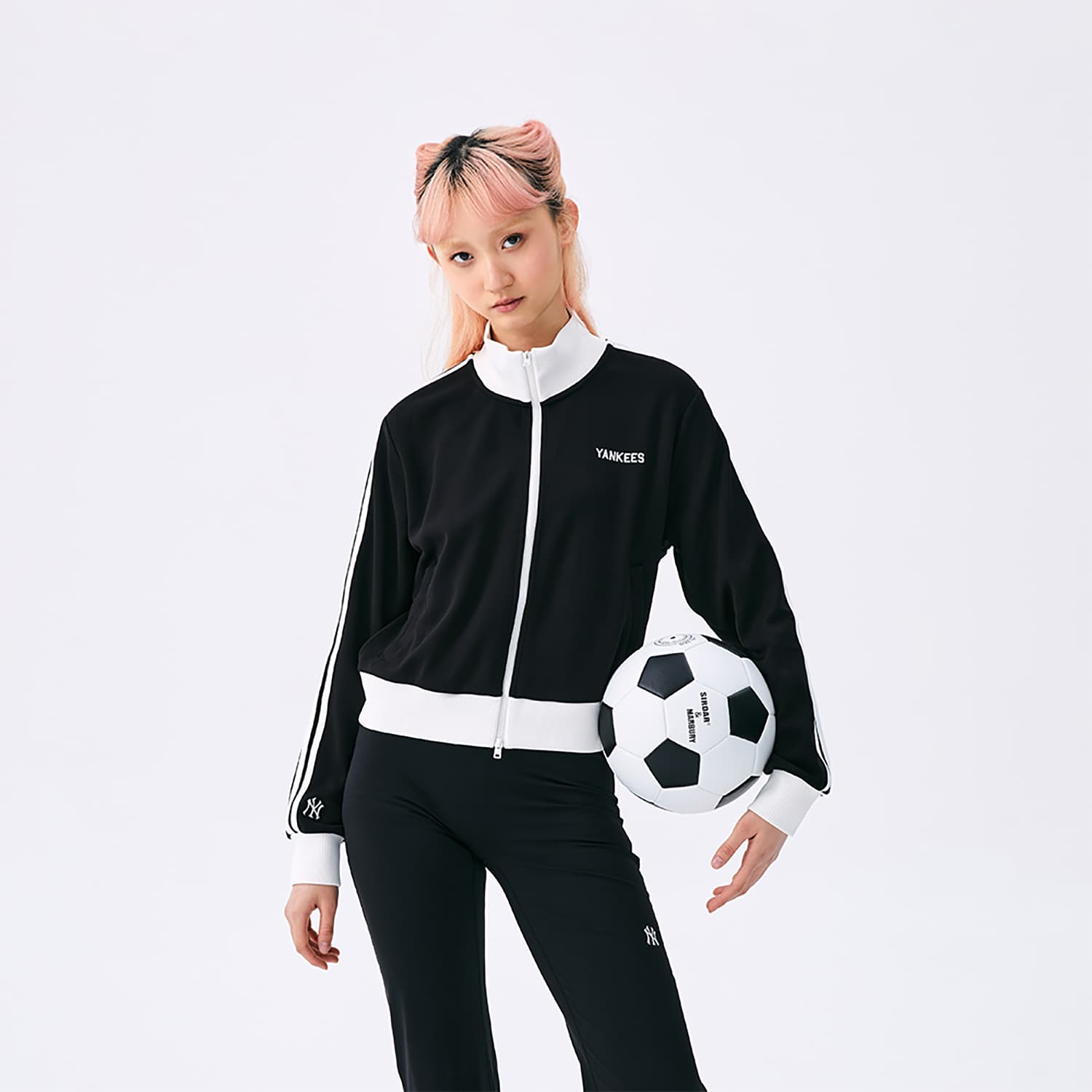 Куртка MLB Preppy Style Collection New York Yankees SS25 Куртка Женская Черная - изображение 3