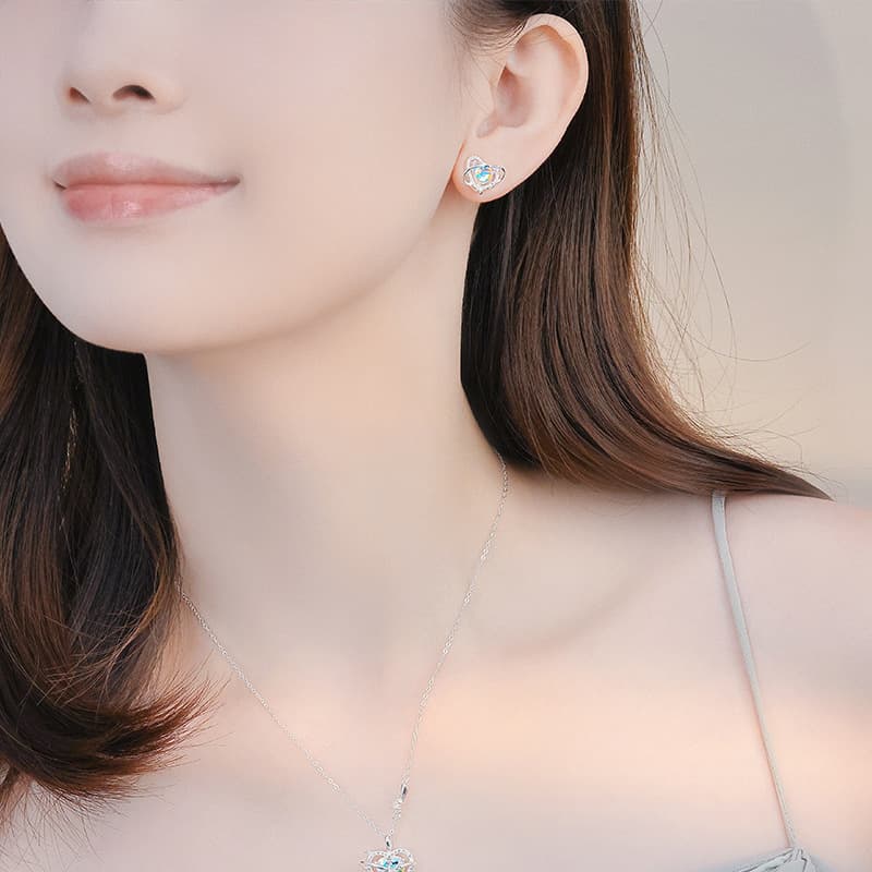 Серьги AITAO ins S925 - изображение 4