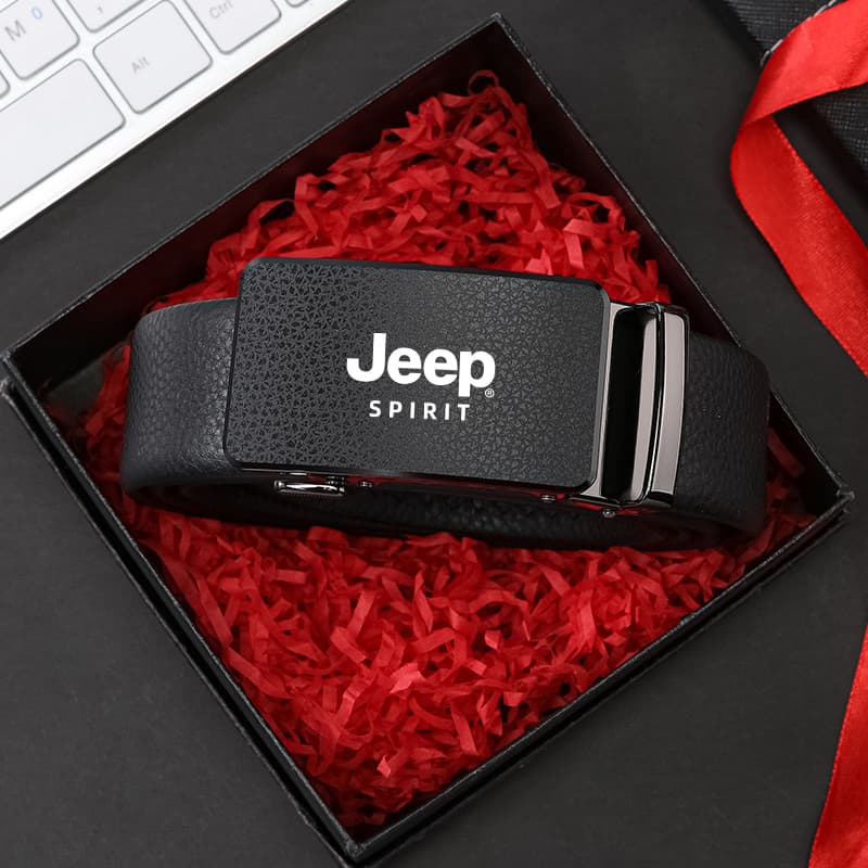 Ремень JEEP SPIRIT Эксклюзивный дизайн подлинная кожа коровы ремень с юным бизнес-автоматической застежкой кожаные ремни - изображение 5