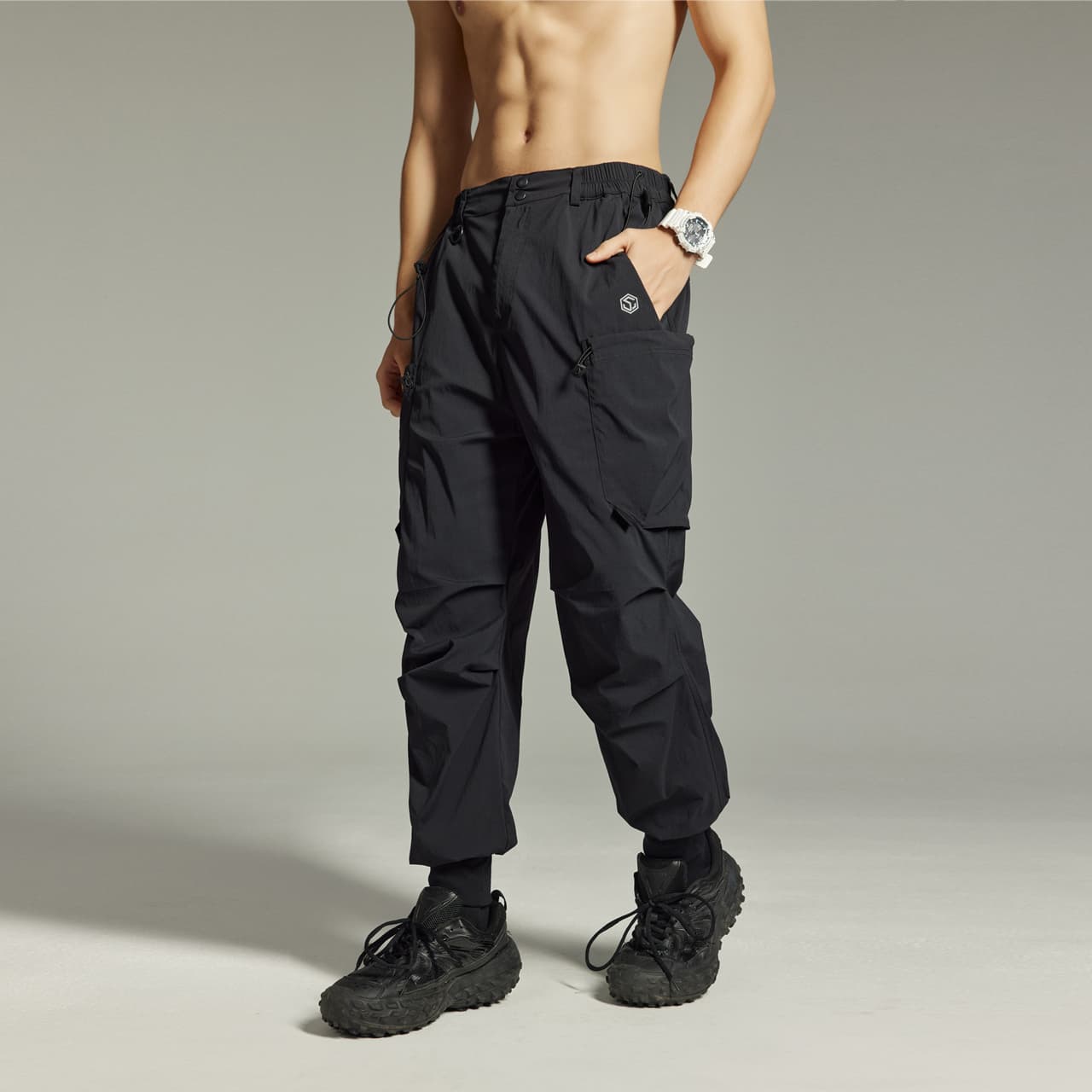Штаны GUUKA Tech Cargo Pants Black - изображение 5