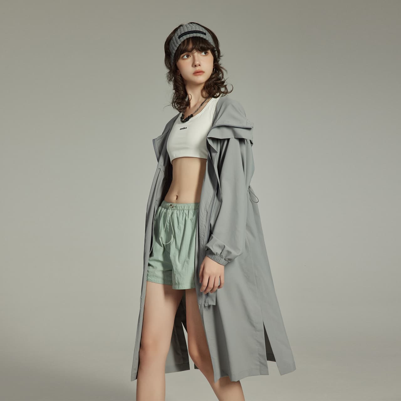 GUUKA Tech Long Coat Grey - изображение 7