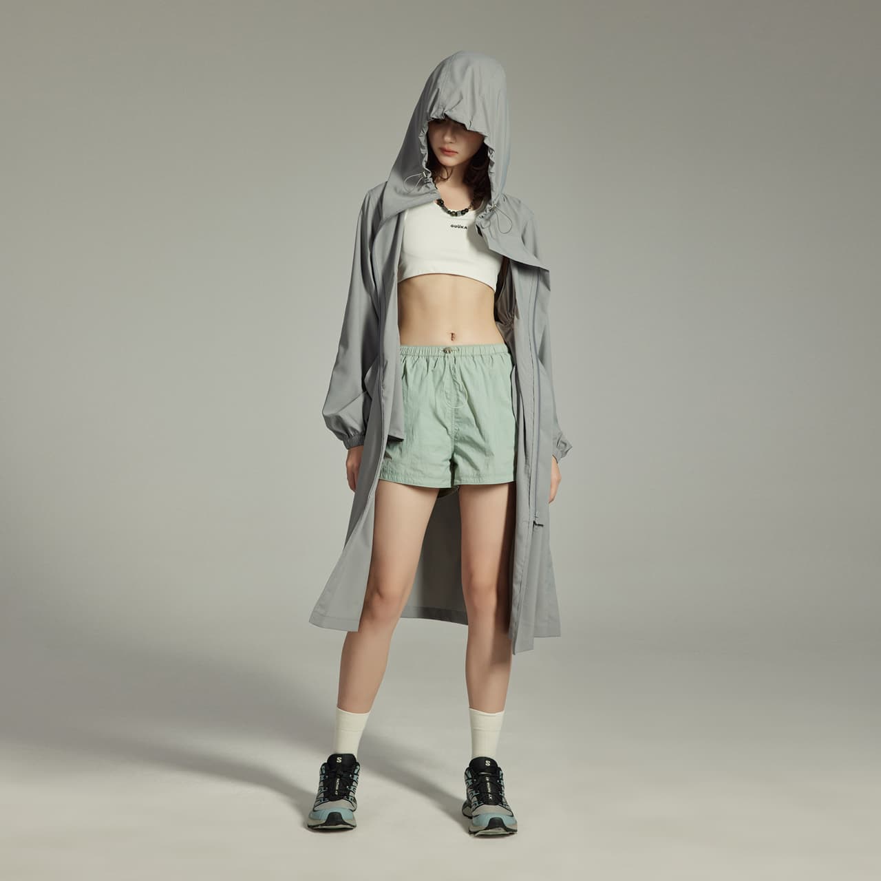 GUUKA Tech Long Coat Grey - изображение 3