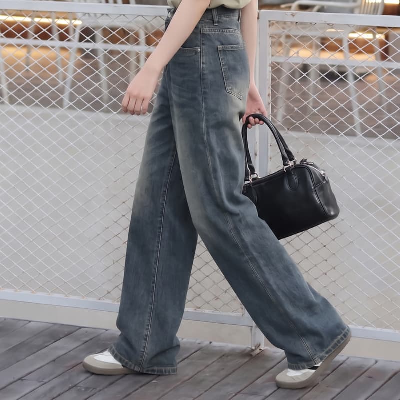 Штаны JEANSWEST Era Youth Same Style Collection Синий [Ambassador В одном стиле Цвет] Унисекс Джинсы - изображение 6