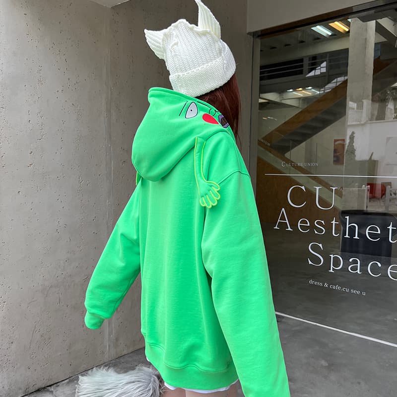 Худи KAKAZZY Hoodie Fluorescent Green - изображение 5