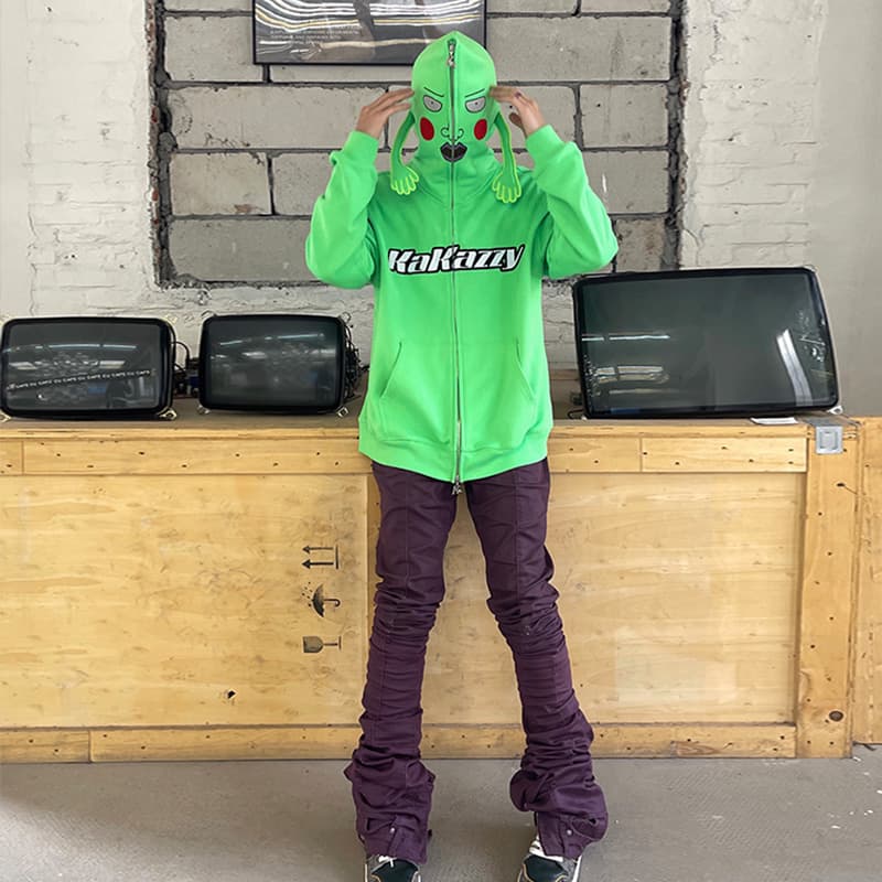 Худи KAKAZZY Hoodie Fluorescent Green - изображение 3