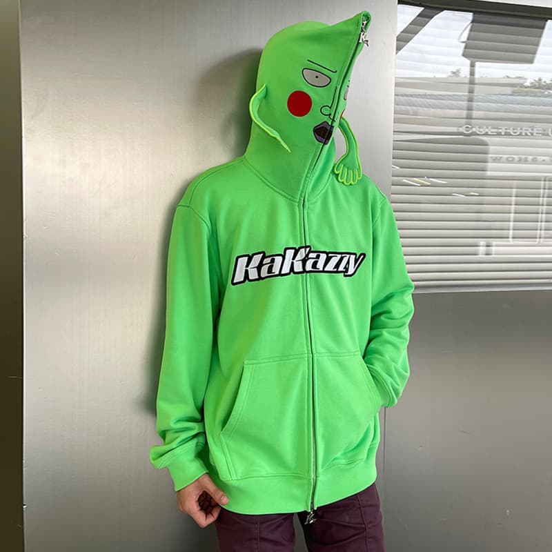 Худи KAKAZZY Hoodie Fluorescent Green - изображение 7
