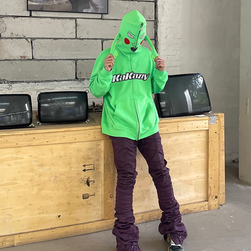 Худи KAKAZZY Hoodie Fluorescent Green - изображение 8