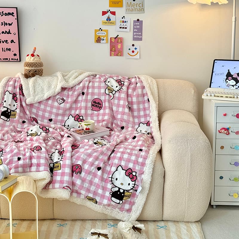 Санрио Hello Kitty My Melody Одеяла Розовый - изображение 3