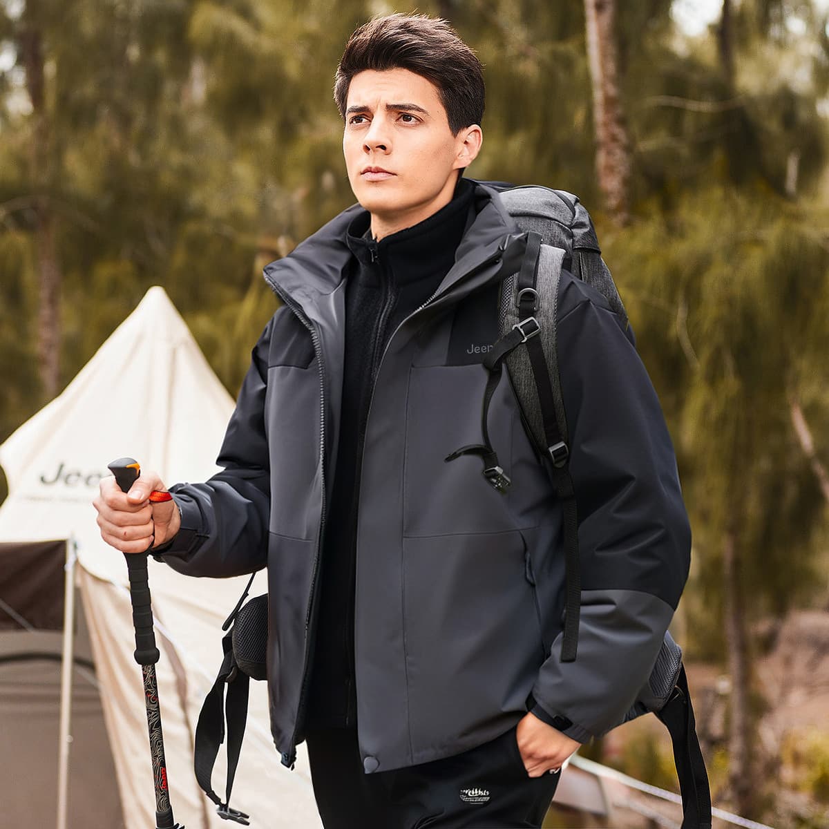 Спортивный костюм JEEP Outdoor Sports Повседневная спортивная одежда Унисекс - изображение 3