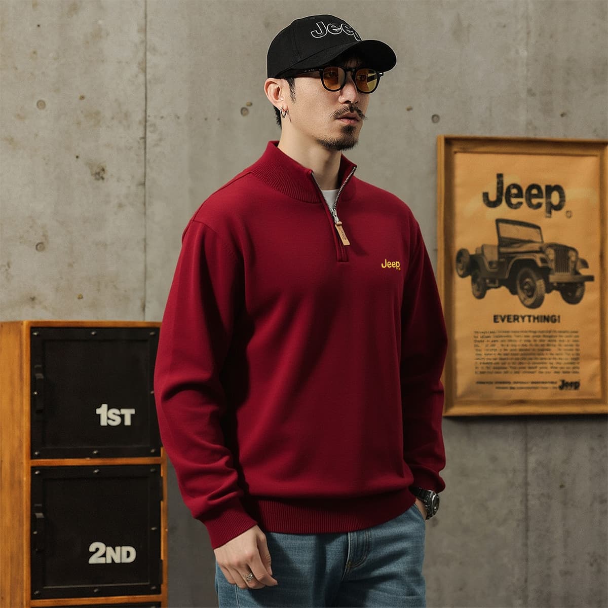 Спортивный костюм Jeep Luxury Wrangler Повседневные спортивные костюмы Унисекс - изображение 4