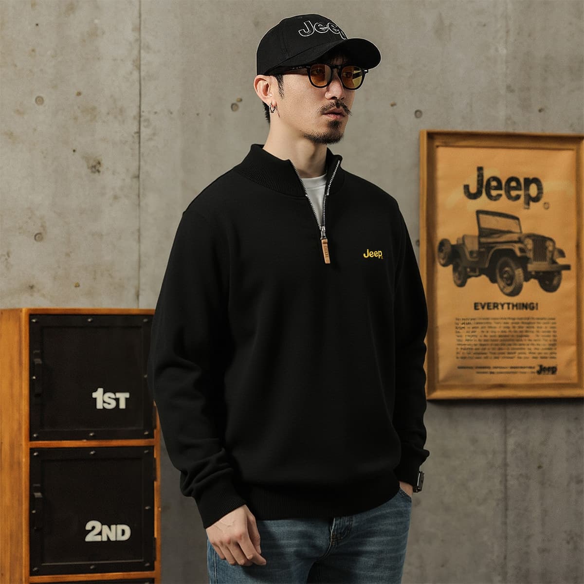 Кофта Jeep Luxury Wrangler Свитер Унисекс - изображение 4